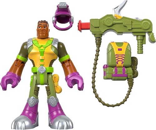 Miniatura 5 de Fisher-Price Rescue Heroes Rocky Canyon, figura de 6 pulgadas con accesorios