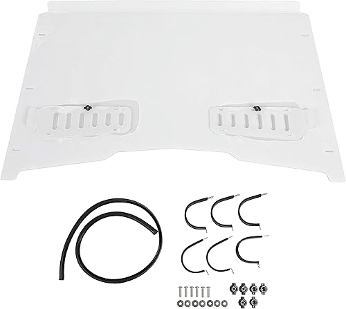 Miniatura 8 de ECOTRIC Parabrisas completo compatible con John Deere Gator XUV 550 560 590i 1,935.7 ft RSX 850i 860i resistente transparente resistente a los