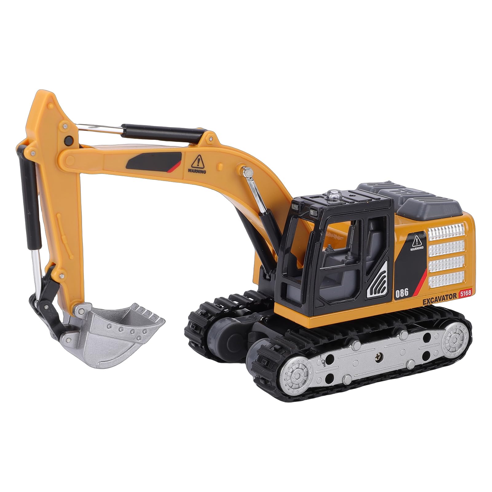 Pelle RC 1/64 Véhicule de Construction télécommandé avec Lumières et Sons Camion D'ingénierie 2,4 GHz Batterie Rechargeable Portée à Distance de 15 M Idéal pour Les Amateurs