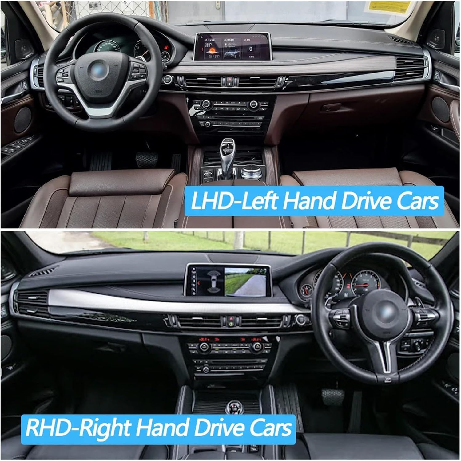 Car Center Dashboard Middle Air Conditioning Central Vent Outlet Panel Cover Fit For BMW X5 X6 F15 F16 F85 F86 64229253115