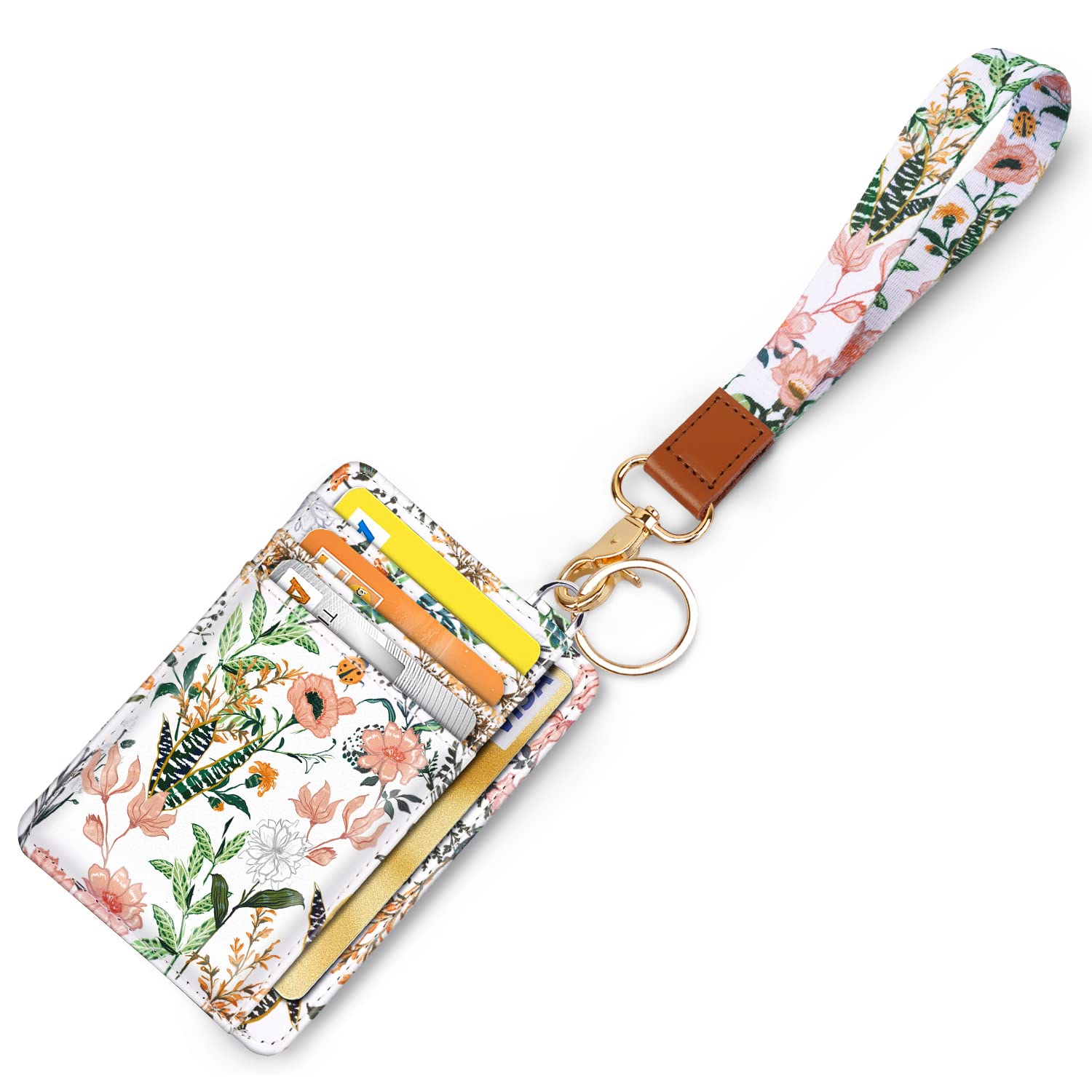 Coco Rossi Slim Wallet Women with Wristlet RFID Blocking Credit Card Holder
