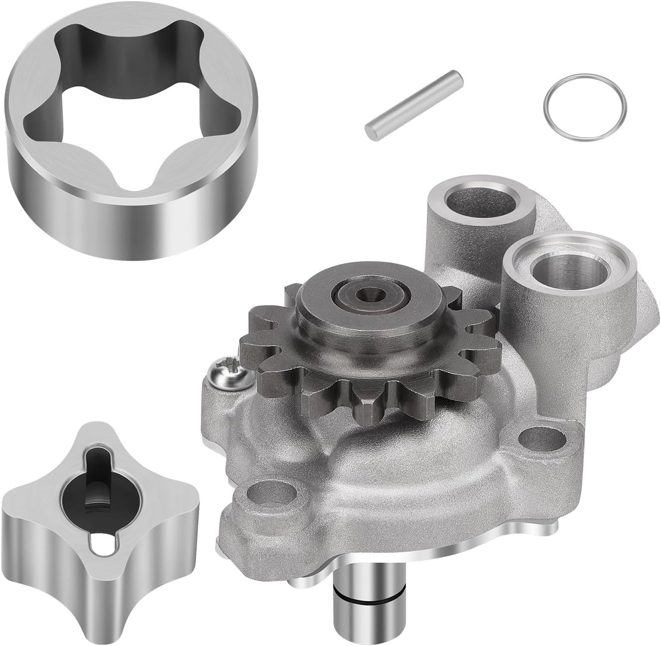 JAVIK Oil Pump Assy & Outer Rotor Kit Compatible with Yamaha 2004-2006 YFZ450 2003-2005 YZ450F 2003-2006 WR450F OEM# 5TA-13300-00-00 5TA-13320-00-00