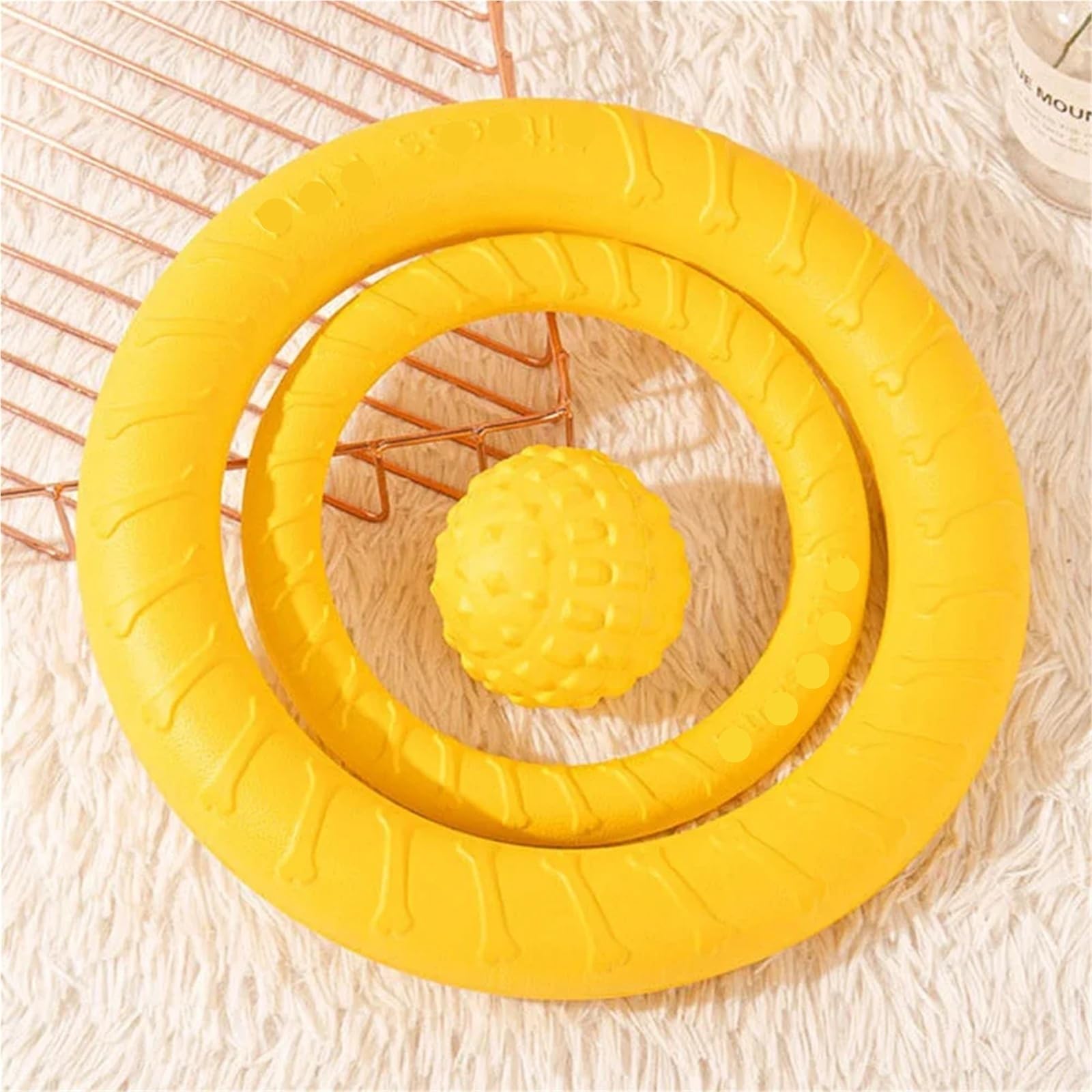 Anillo de entrenamiento para perros de juguete para perros al aire libre, agresivo, duradero, masticadores de mascotas, juguetes de búsqueda, disco volador, anillo flotante para cachorros grandes y