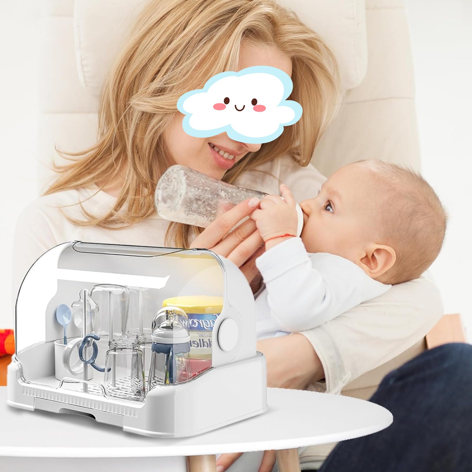 Baby Brezza Tree-Shaped Drain Rack Detachable Stick Easy Cleaning