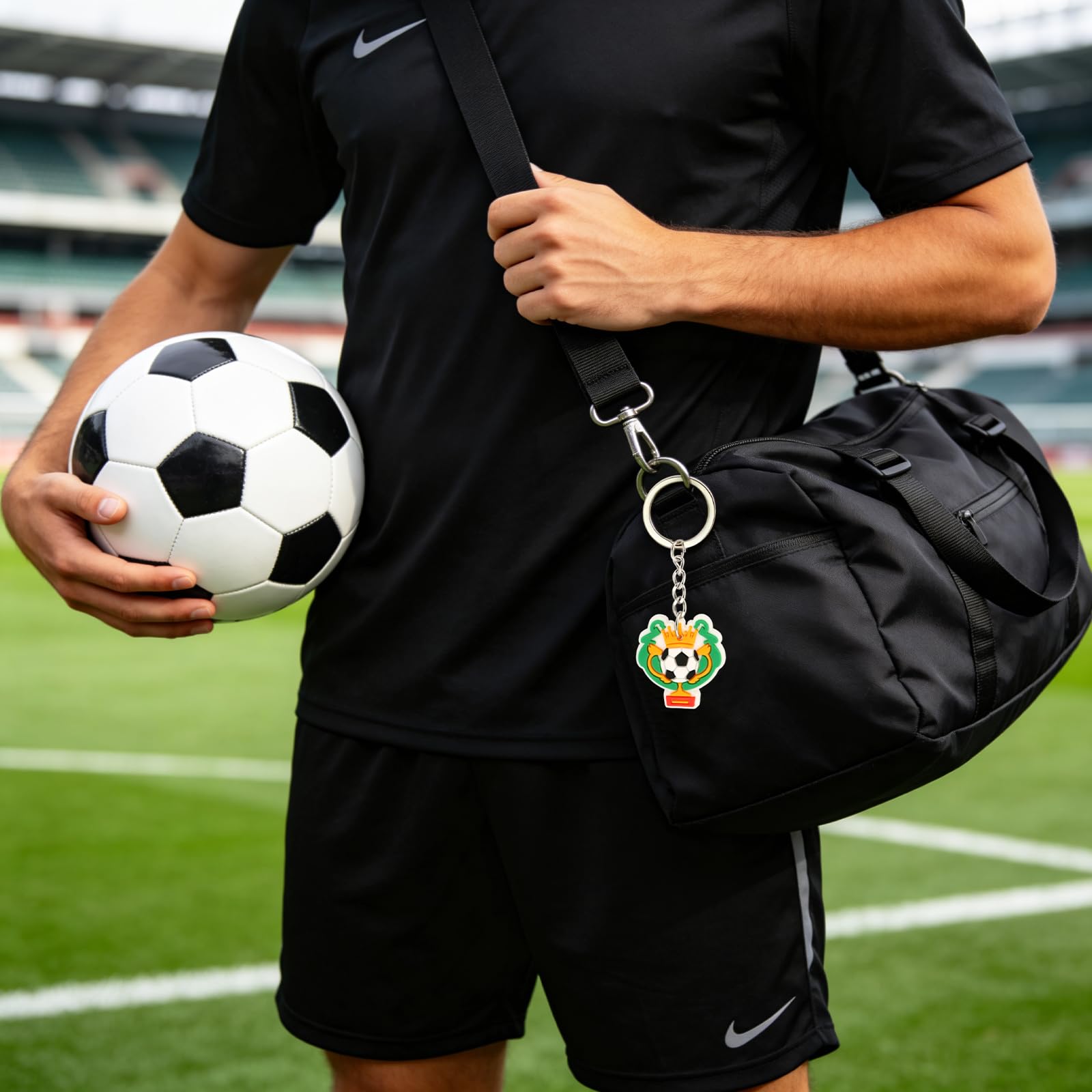 Llavero de Fútbol Mundial 2026, 10 Piezas PVC Copa del Mundo, Llaveros Deportivos Personalizados
