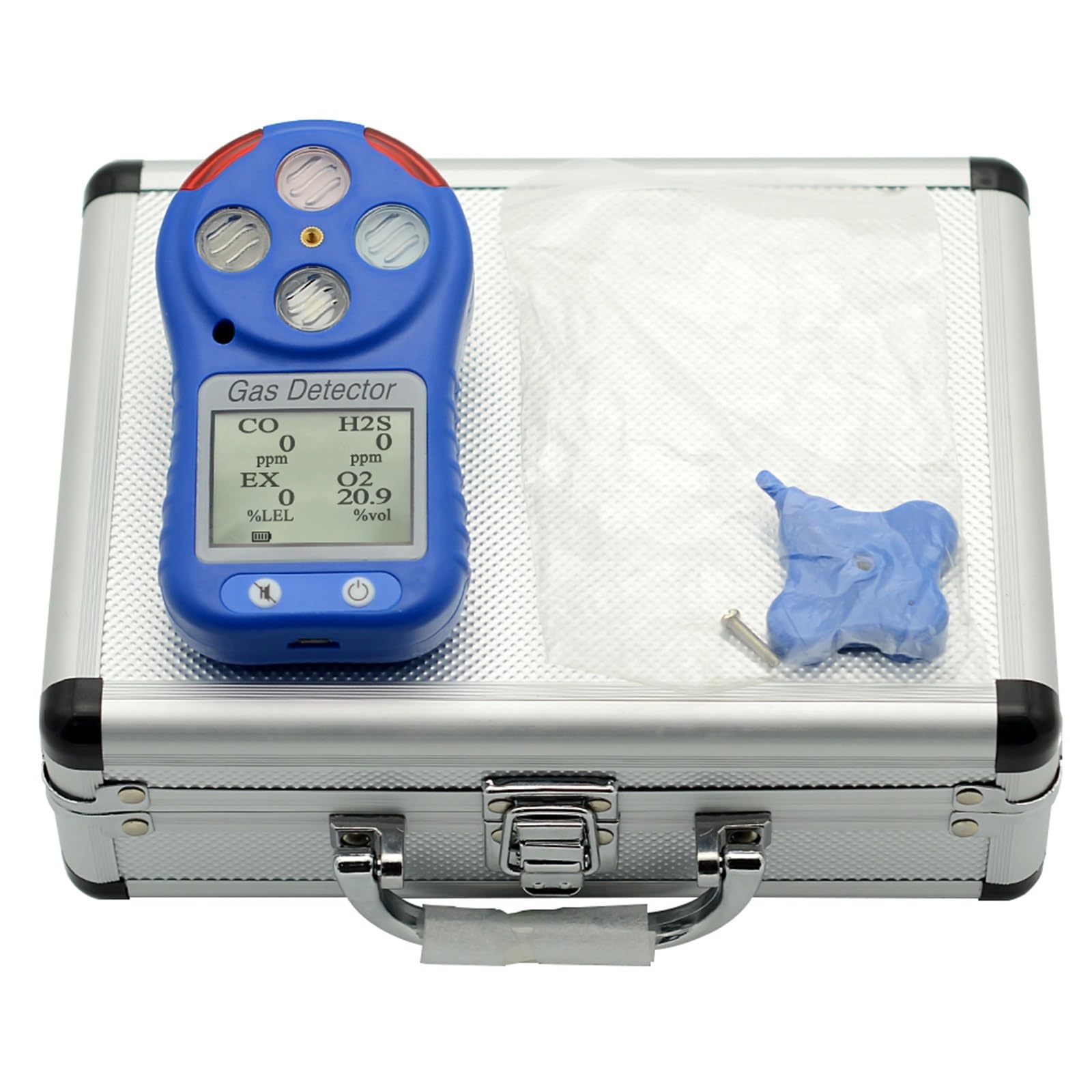 Detector de Fugas de Gas múltiple 4 en 1 Detector de metano portátil LEL CO H2S O2 CH4