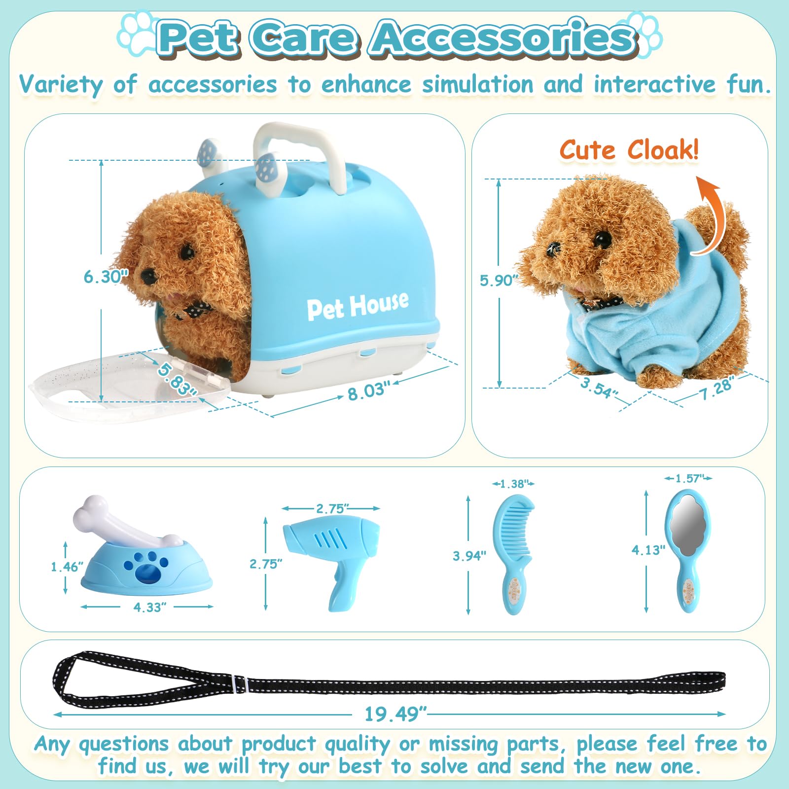 Perrito Juguete Ladra y Anda -Juguetes Niños 2 Años Peluche Perrito Robot Puppy Dog Realist Perritos de Juguete Que Aandan Regalo Niña 2 3 Años Regalo Niño 2 3 Años