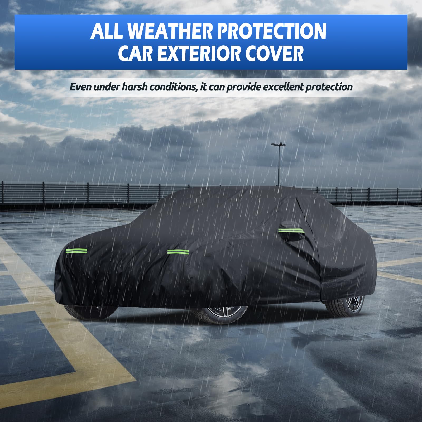 Car Cover Custom Fit for 2008-2025 Mercedes Benz C-Class C300 C350 C400 C450 Migaven Waterproof Full Exterior Cover — view 7