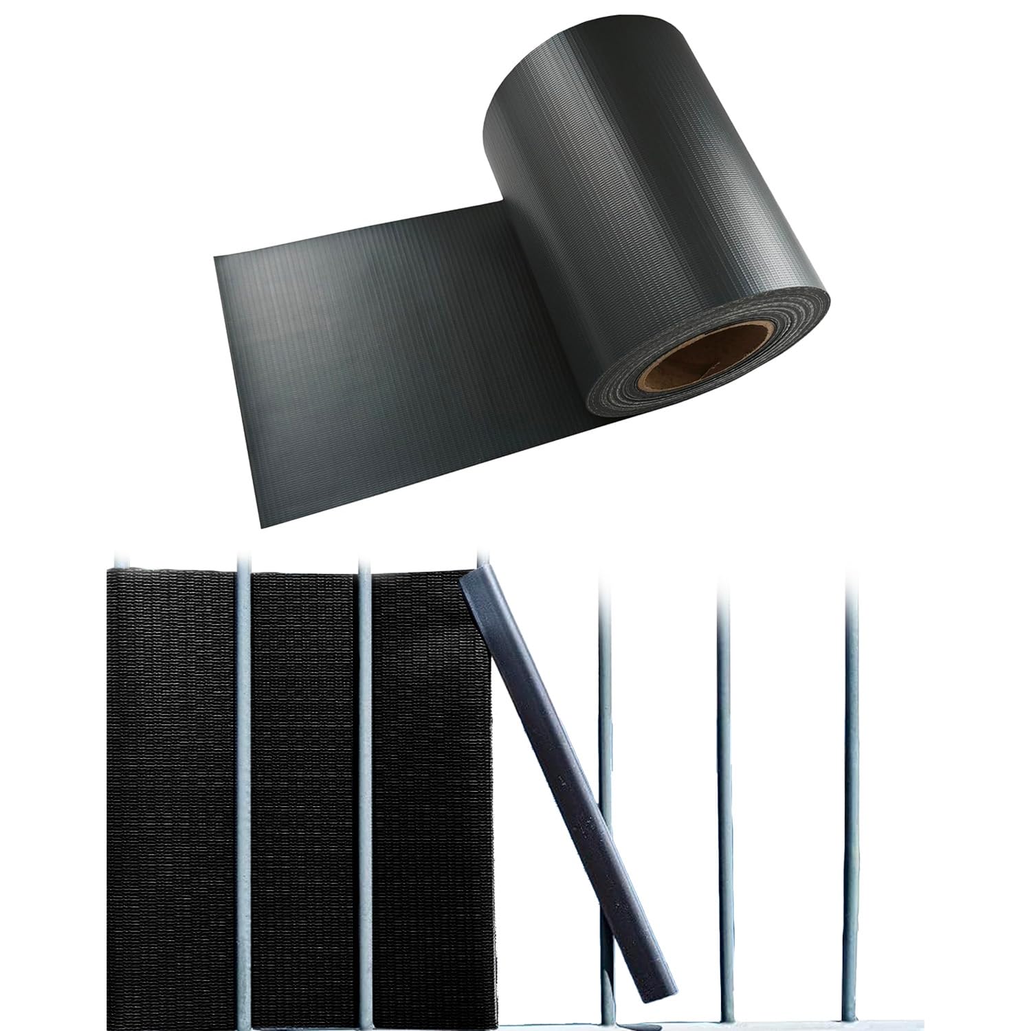Avilia Oscurante da Giardino e Ringhiera - Recinzione da Balcone Facile da Installare in PVC Resistente ai Raggi UV e Intemperie, Frangivista Antracite con 20 Clip Incluse, 19x3500 cm
