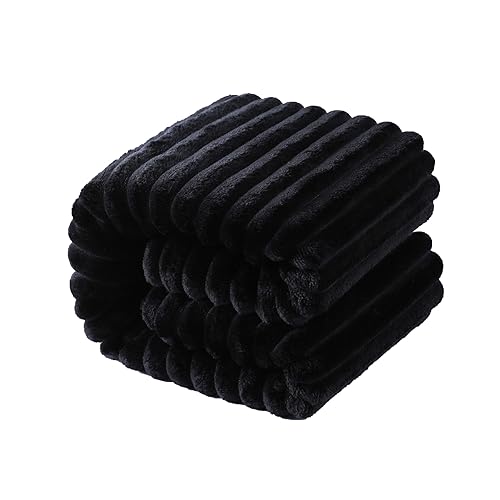 NTBAY Manta de franela de felpa para bebé, manta suave y cálida con patrón de ondas para cochecito, cuna, viajes, 30 x 40 pulgadas, lavanda