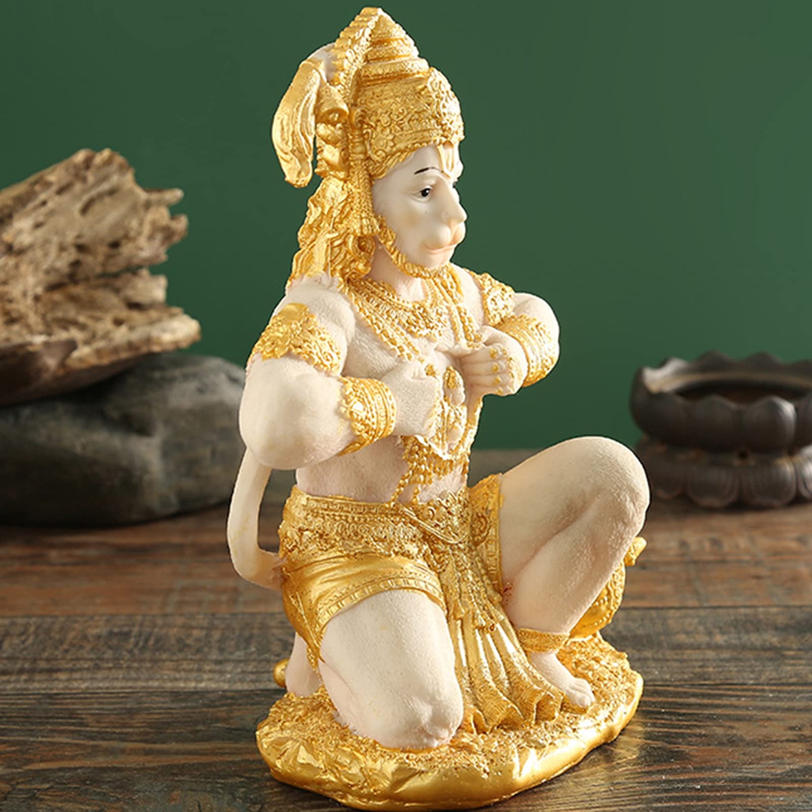 Amazon.co.jp: 家の置物のためのハヌマーン像、ヒンドゥー教の神猿の