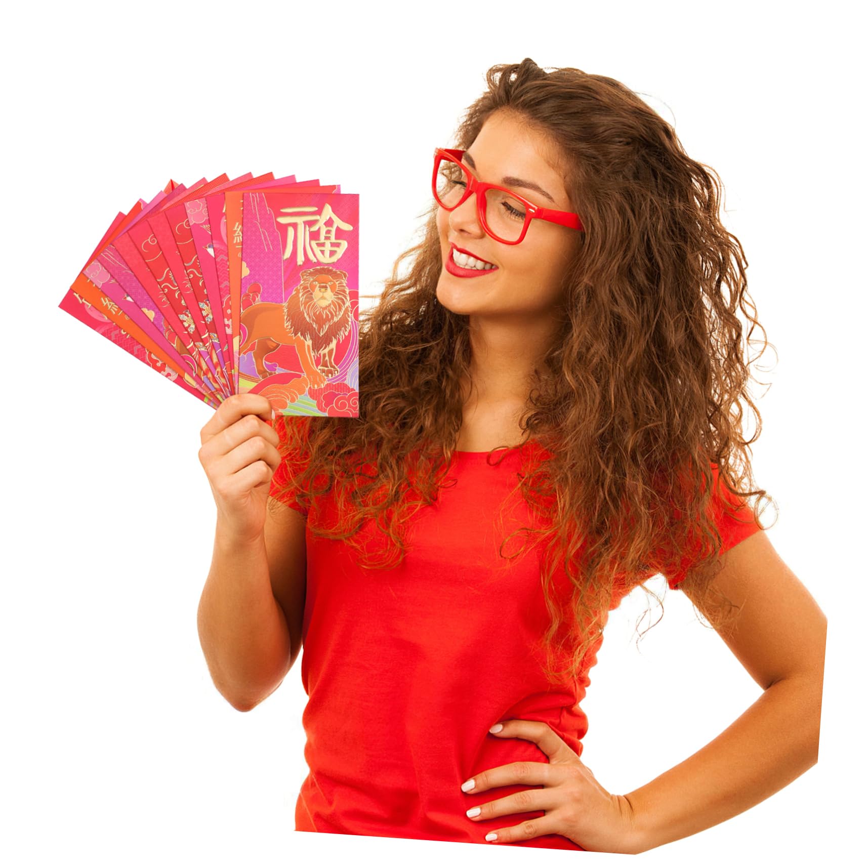 DOITOOL 2024 Red Envelope Pack 12pcs Hong Bao Red Envelopes for Lunar New Year Celebrations