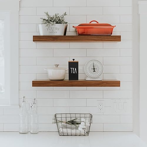 Miniatura 2 de Farmhouse - Organizador de té de madera con tapa, ideal para barras de té y regalos (negro)