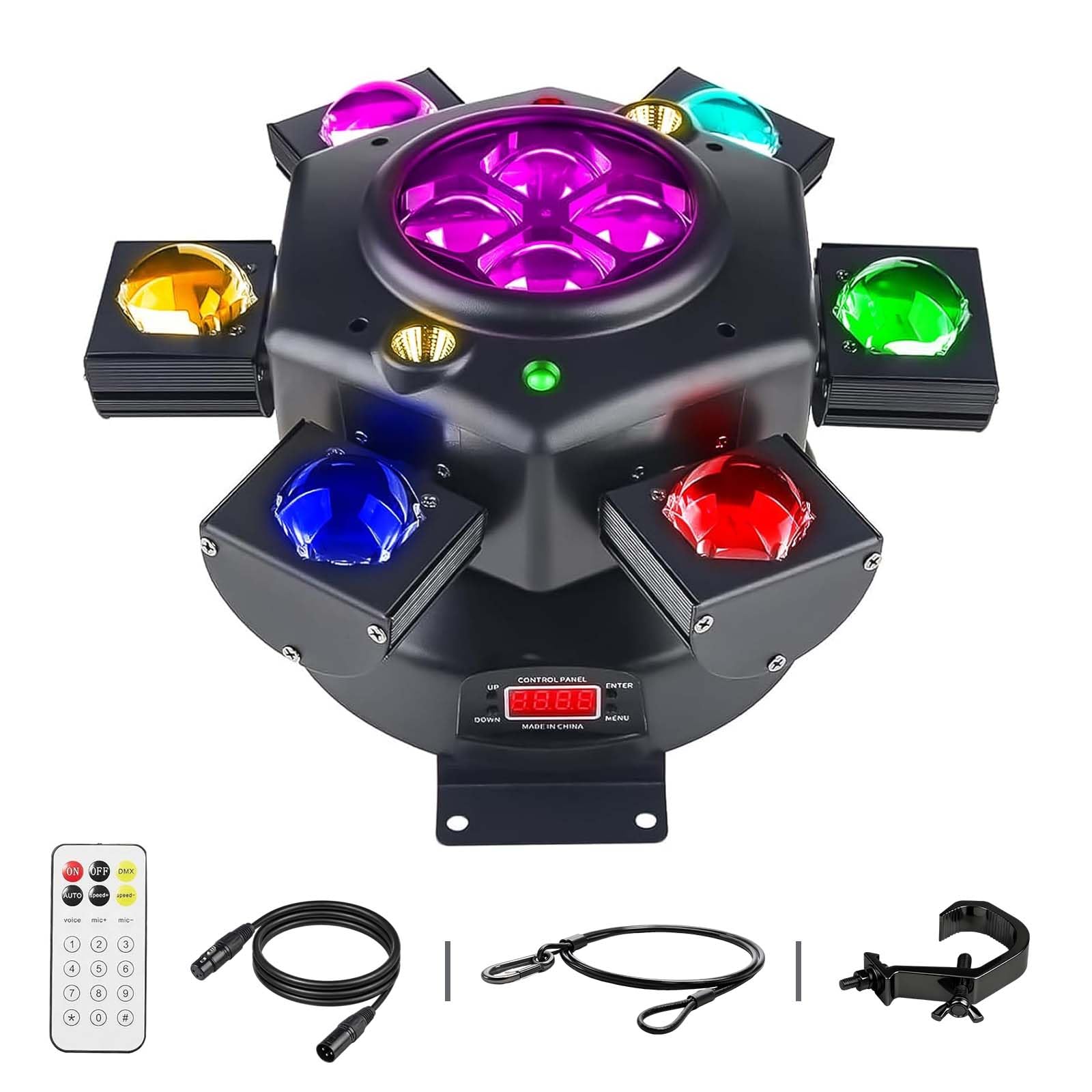 Amazon.com: Moving Head DJ Lights 6 Arms Party Lights Indoor with
