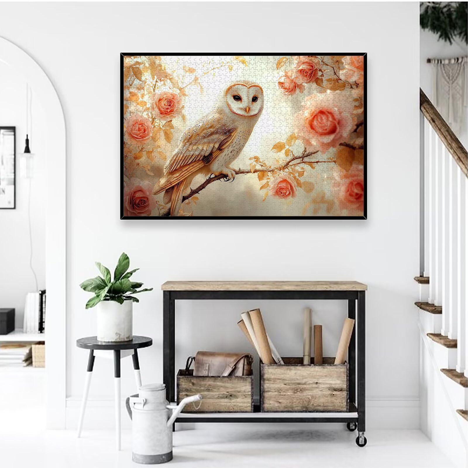Puzzle dla dorosłych 2000, puzzle sowa dla dorosłych, różowe puzzle z wykwintnym pudełkiem, niemożliwe drewniane puzzle do wystroju pokoju, prezenty dla kobiet, prezenty dla mężczyzn, -1356