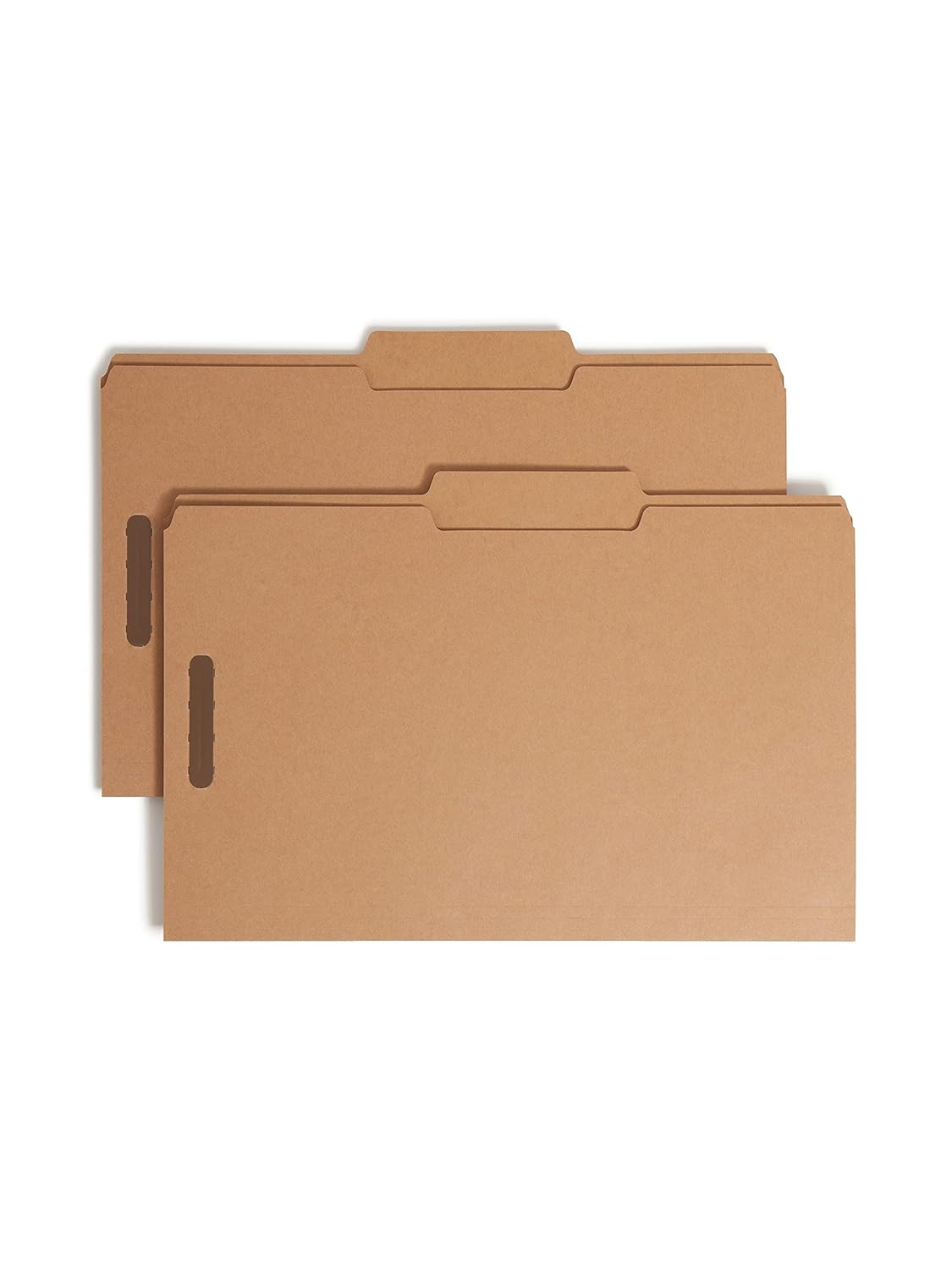 Smead Heavyweight Fastener File Folder, 2 Fasteners, 2/5-Cut Tab Right of Center Positions, Guide Height, Legal Size, Kraft, 50 per Box (19882)