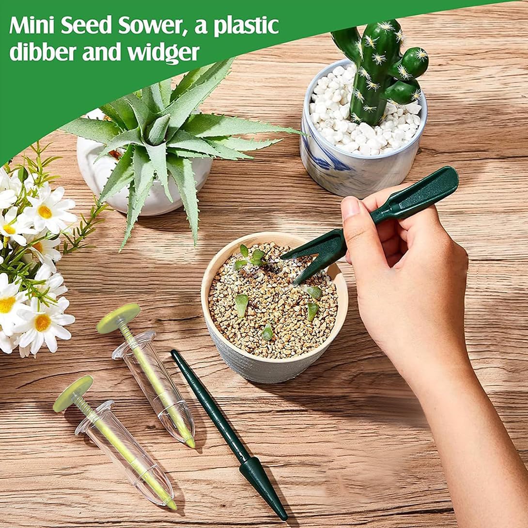 Seminatore Manuale Portatile: Spargisemi Per Giardinaggio, Attrezzo Preciso Per Semi Piccoli, Regalo Per Appassionati Di Piante E Orto (Set Da 6 Pezzi Con Custodie) - 5