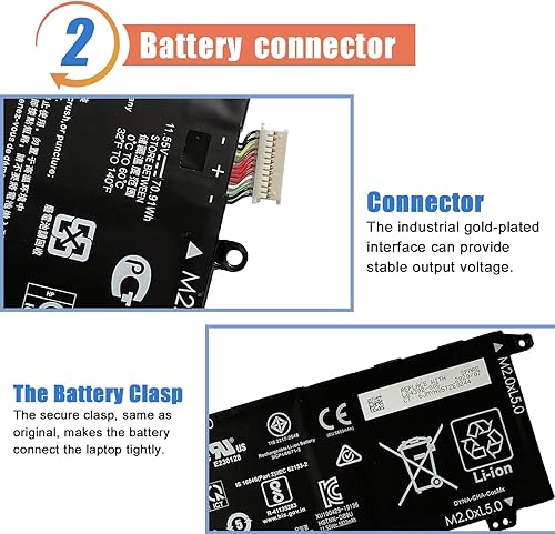 Miniatura 3 de ASODI SD06XL L84356-2C1 - Batería para portátil compatible con HP Omen 15-EK 15-EN 15-EK0000 15-EK0009TX 15-EK0013DX 15-EN0029NR Series SDO6XL