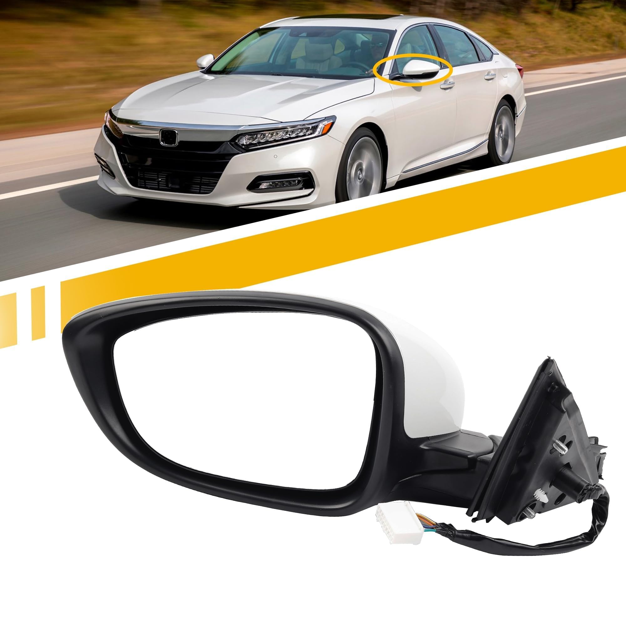 Amazon.com: Dasbecan Left Driver Side Door Mirror Compatible with