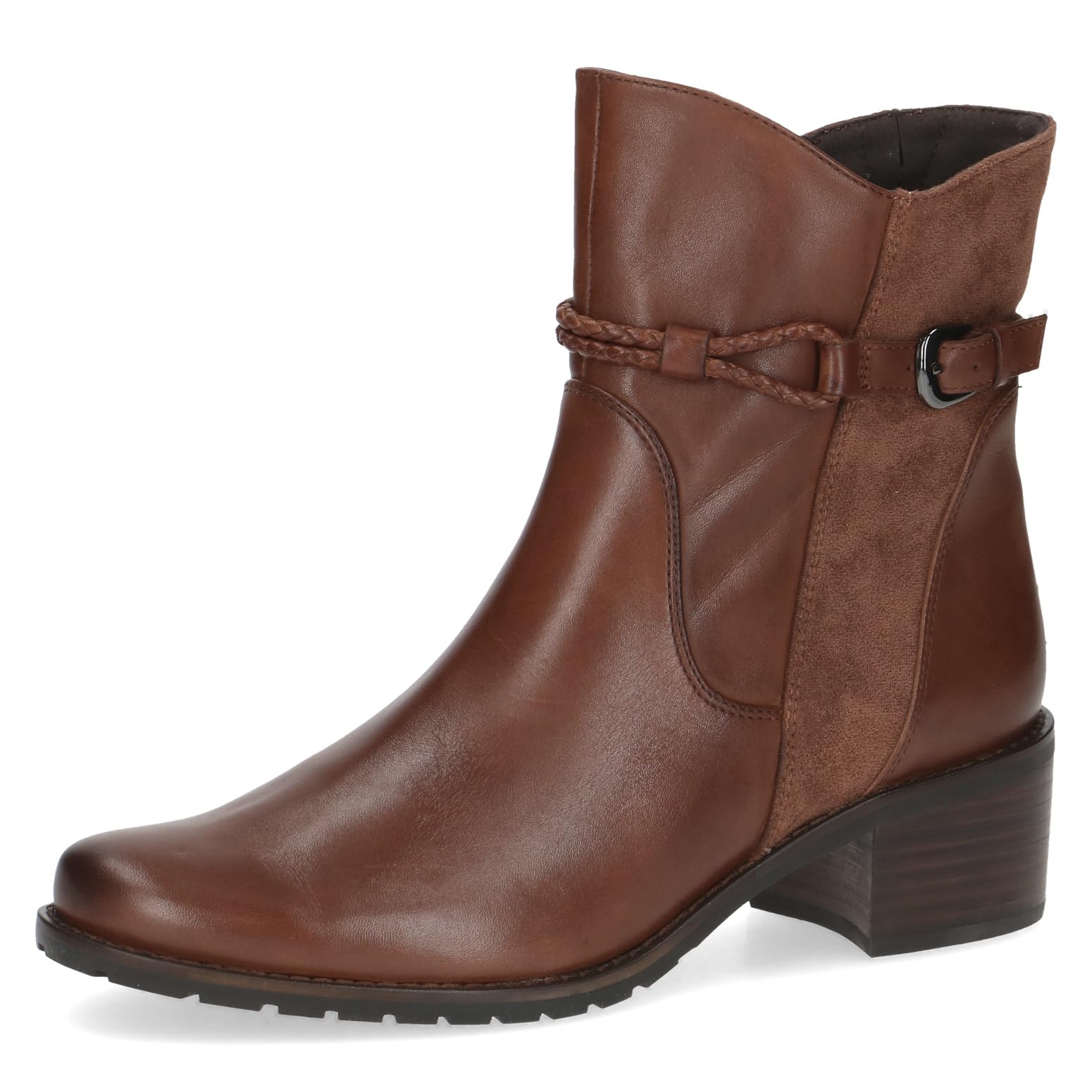 CAPRICE Damen Stiefeletten mit Schnalle Blockabsatz