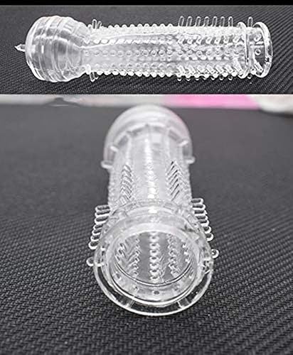 Miniatura 7 de Condón macho roscado para preservativos para adultos anillo fino manga extendida funda de cristal paquete de 5 transparente