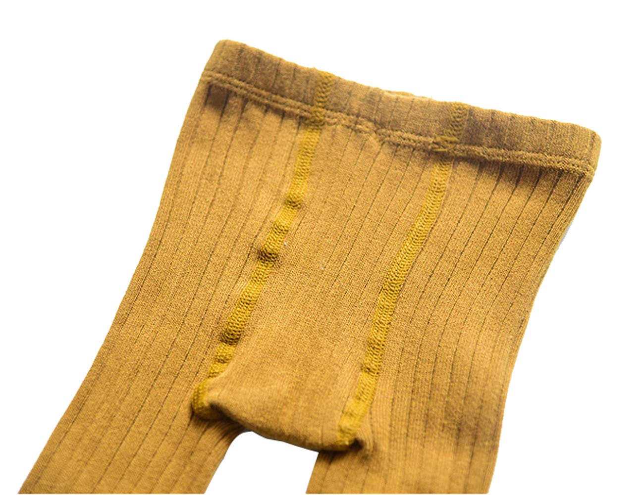 Ding-dong Baby Kid Girl Knitted Striped Leggings(Black,6-12M)