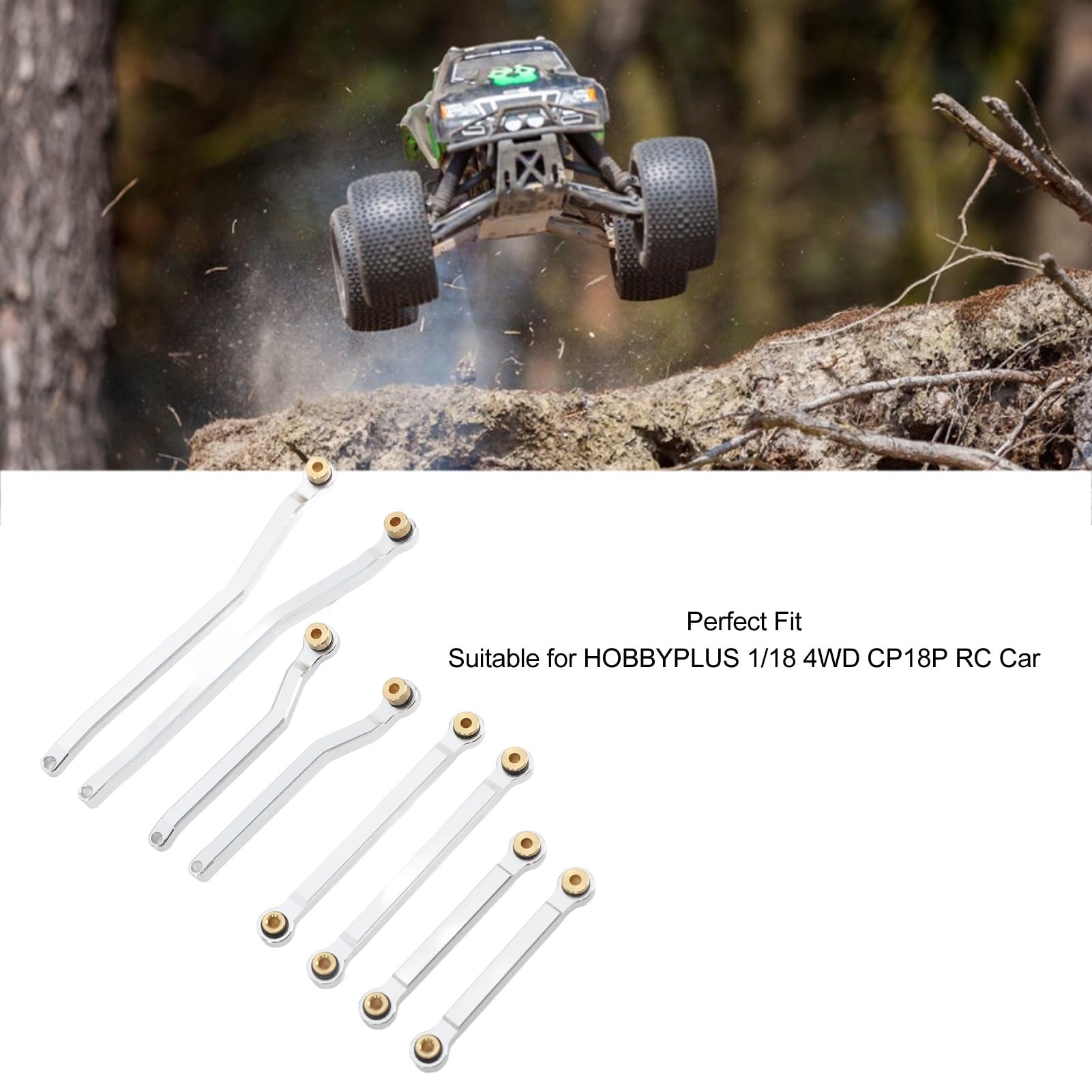 Set Di Collegamenti Di Sospensione, Stabile Kit Di Collegamenti Per Aste RC Robusta Lega Di Alluminio Per Auto RC 1/18 (#3 - Foto 11