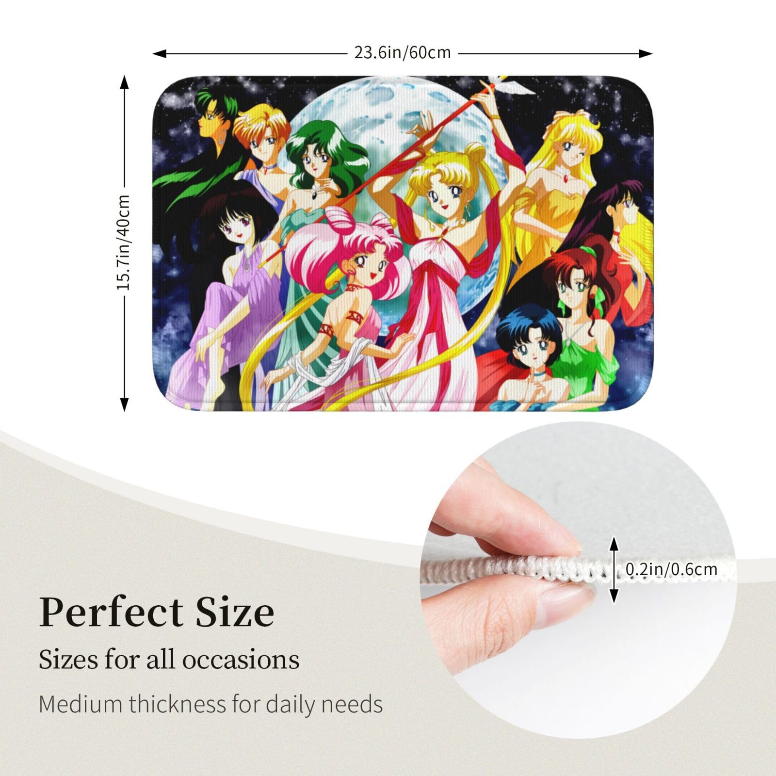 Amazon｜玄関マット 美少女戦士セーラームーン バスマット 足ふき
