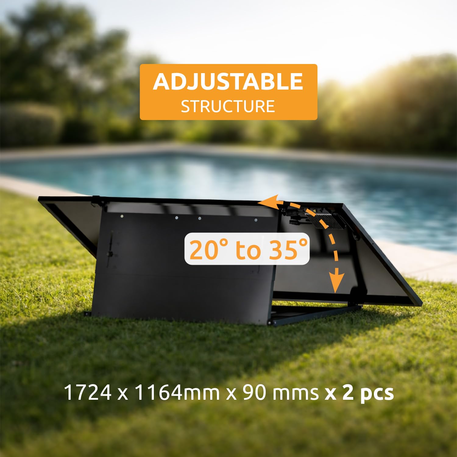 Poolex - Kit fotovoltaico Plug&Play 900W - Autoconsumo - TOPCon - Enchufe 230V, Wi-Fi & Aplicación: cero obras, 12 años Garantía, 310€/año
