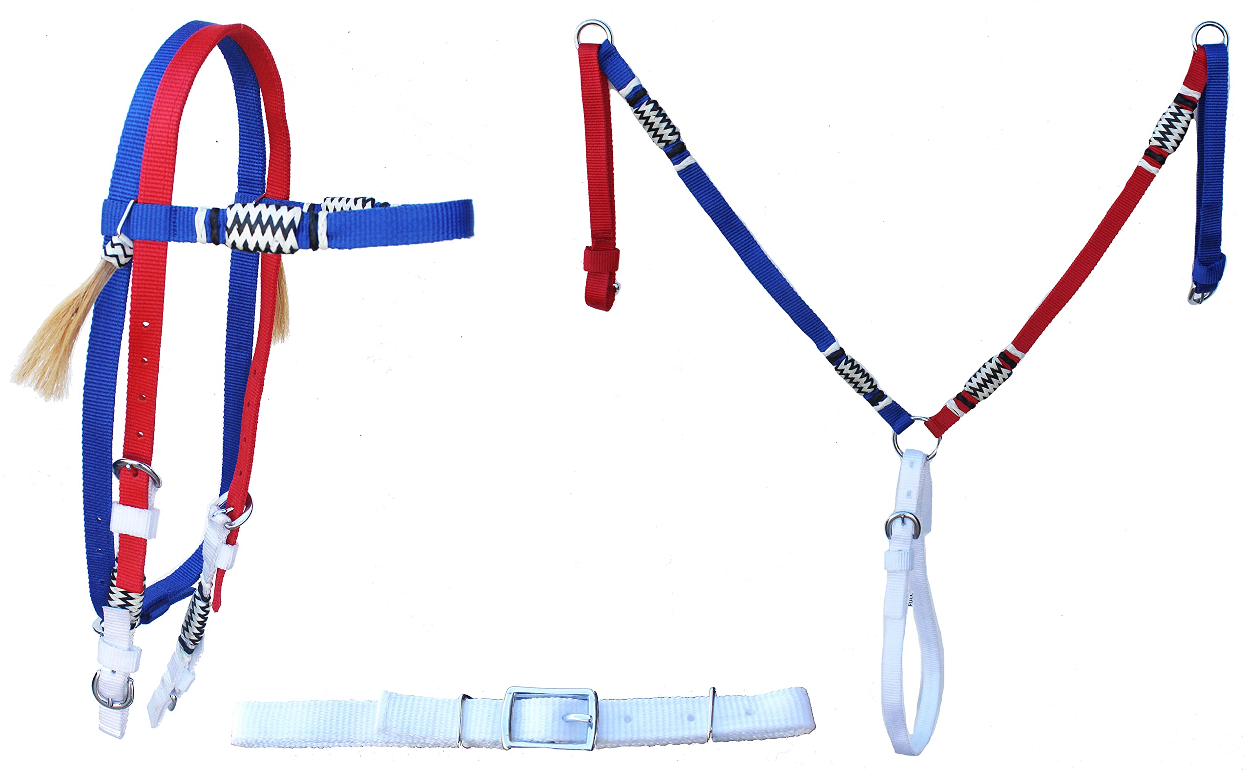 Tough 1 Royal King Pink Cactus Pony Single Ear Headstall