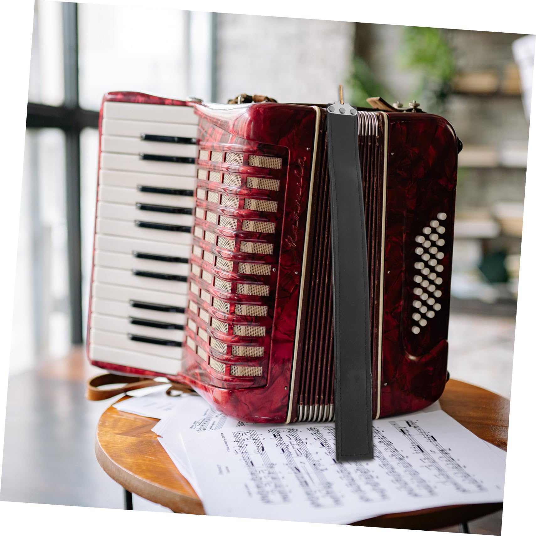 Akkordeon-bass-strip Bequemer Akkordeon-gürtel Gurte Für Bass-akkordeon Akkordeonschlinge Akkordeonzubehör Praktischer Akkordeongurt -akkordeongurte Pu Musikinstrument