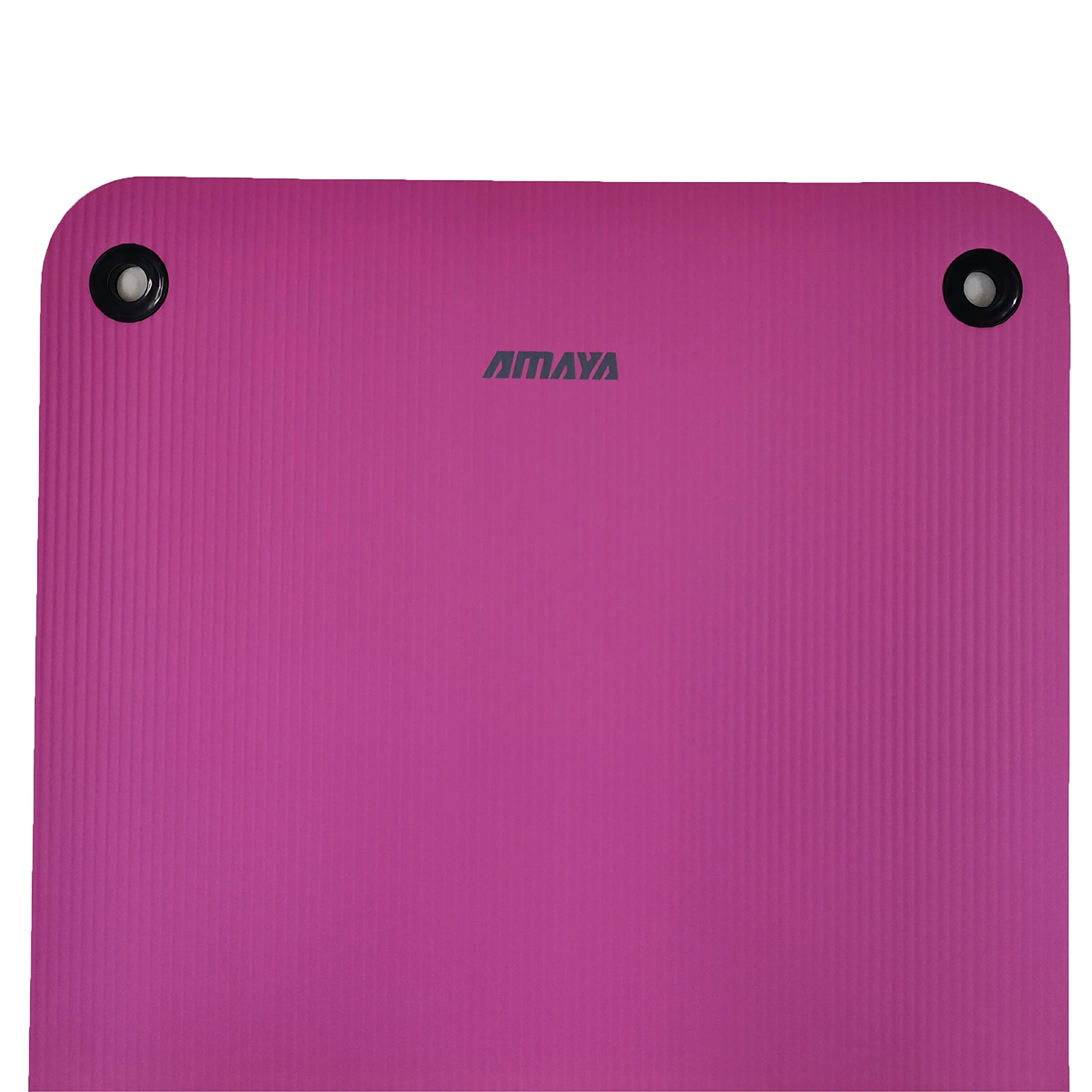 AMAYA SPORT Colchoneta Caucho, Colchoneta Antideslizante Cómoda, Colchoneta para Entrenar en Casa o Gimnasio, Colchoneta Pilates o Yoga (140 x 58 x 1, Fucsia)