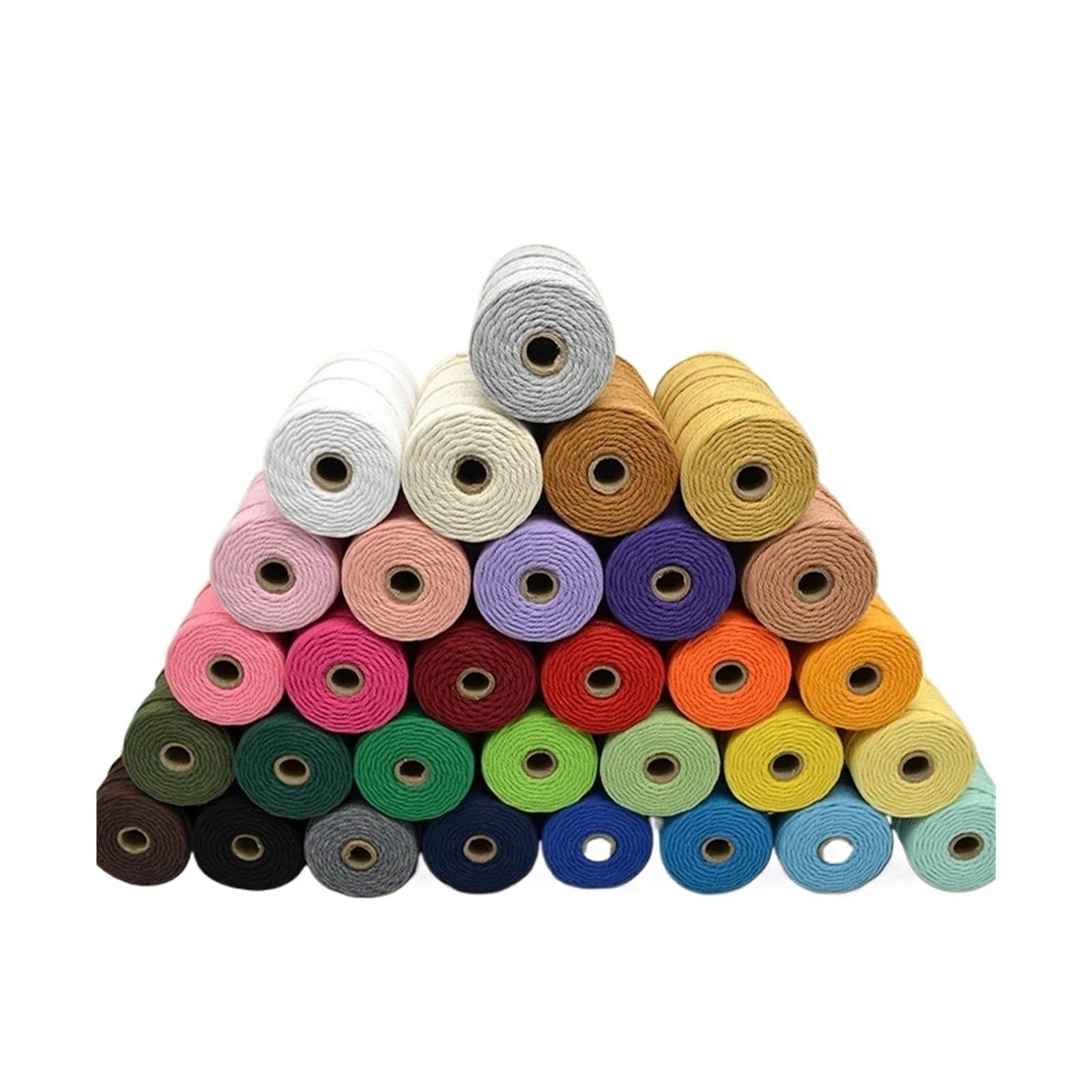Cotton Twine String, 100M 3mm Macrame Cotton Rope Multicolor(11)