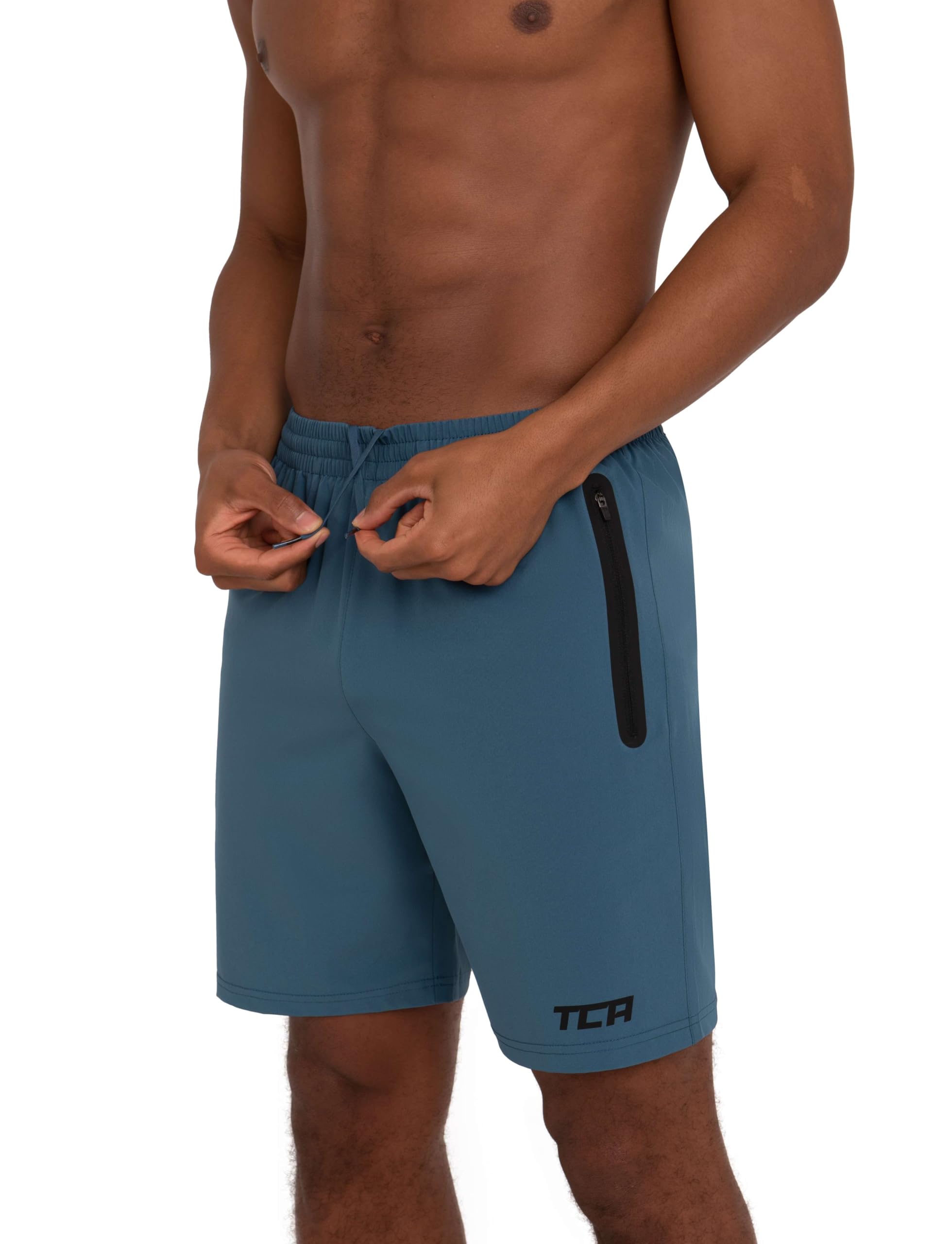 TCA Elite Tech Pantaloncini Palestra Uomo con Tasche Laterali - Pantaloncini Running Uomo - Pantaloni Corti Sportivi da Corsa e Allenamento - Abbigliamento Sportivo