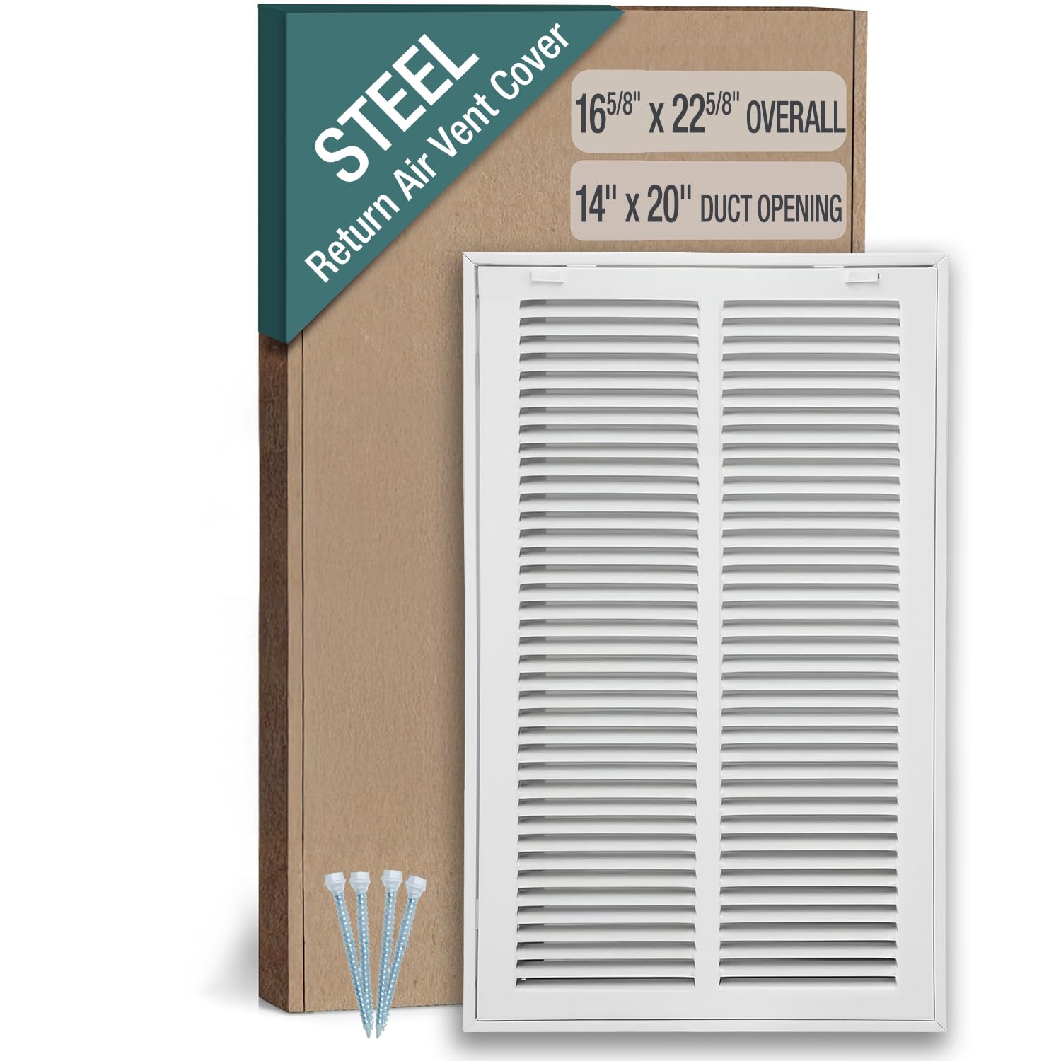 Grille de retour de filtre à air CVC 35x50 cm, couvercle d'aération mural avec loquet porte
