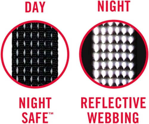 Miniatura 4 de BUILT Pet Nightsafe - Collar para perro grande, azul marino y amarillo