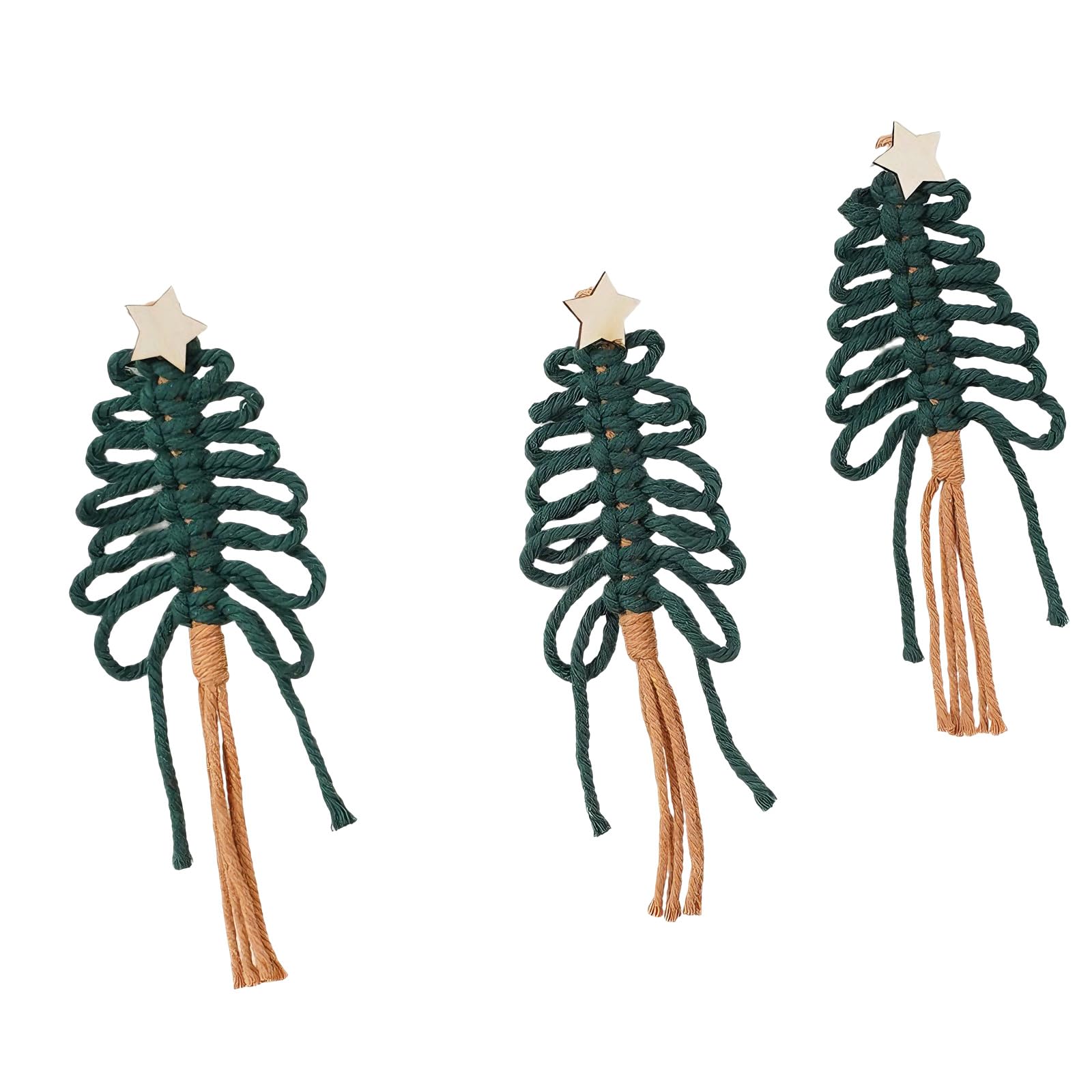 Bohemians Macrames Christmas Decors Xmases Holiday Wall Pendant Wall Art Decors Christmas Tree Hanging Ornament Macrames Bohemians