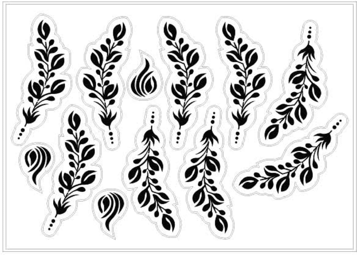 Premium Collection DIY Kit of Henna Poocha Design Tattoo Stencil Set for Women, Girls-image-45