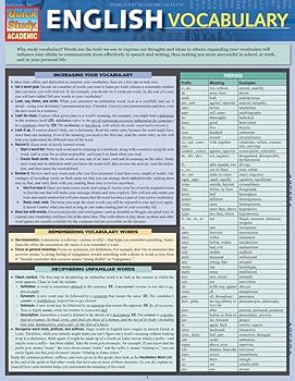 English Vocabulary: QuickStudy Laminated Reference Guide