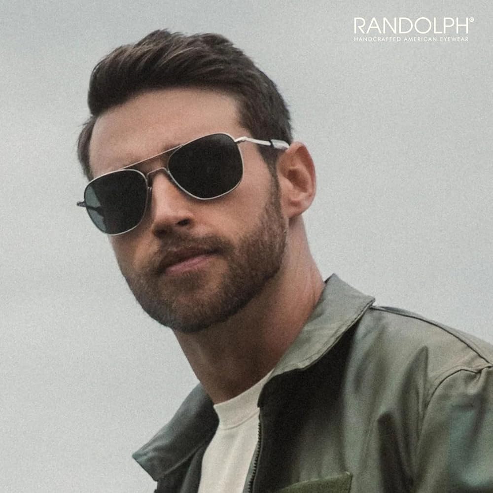 Randolph Aviator サングラス シルバー 58◻︎20-140 Randolph Engineering 58-20 140mm Silver Aviator Sunglasses