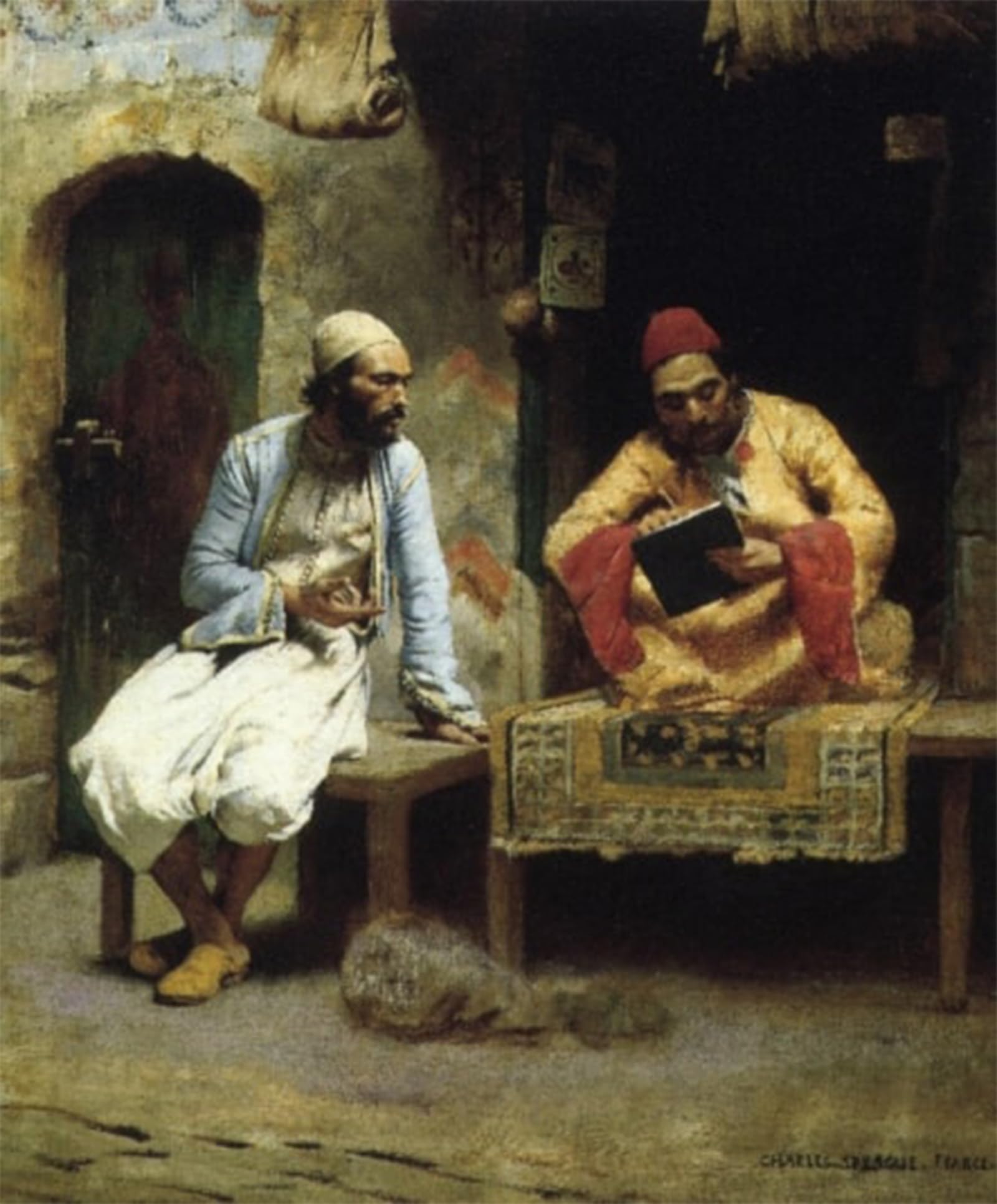 ARTXLXXBN Famous Art Print Poster Vintage Wall Art la lettera Charles Sprague Pearce Canvas Art Poster for Home Decor 60x90cm