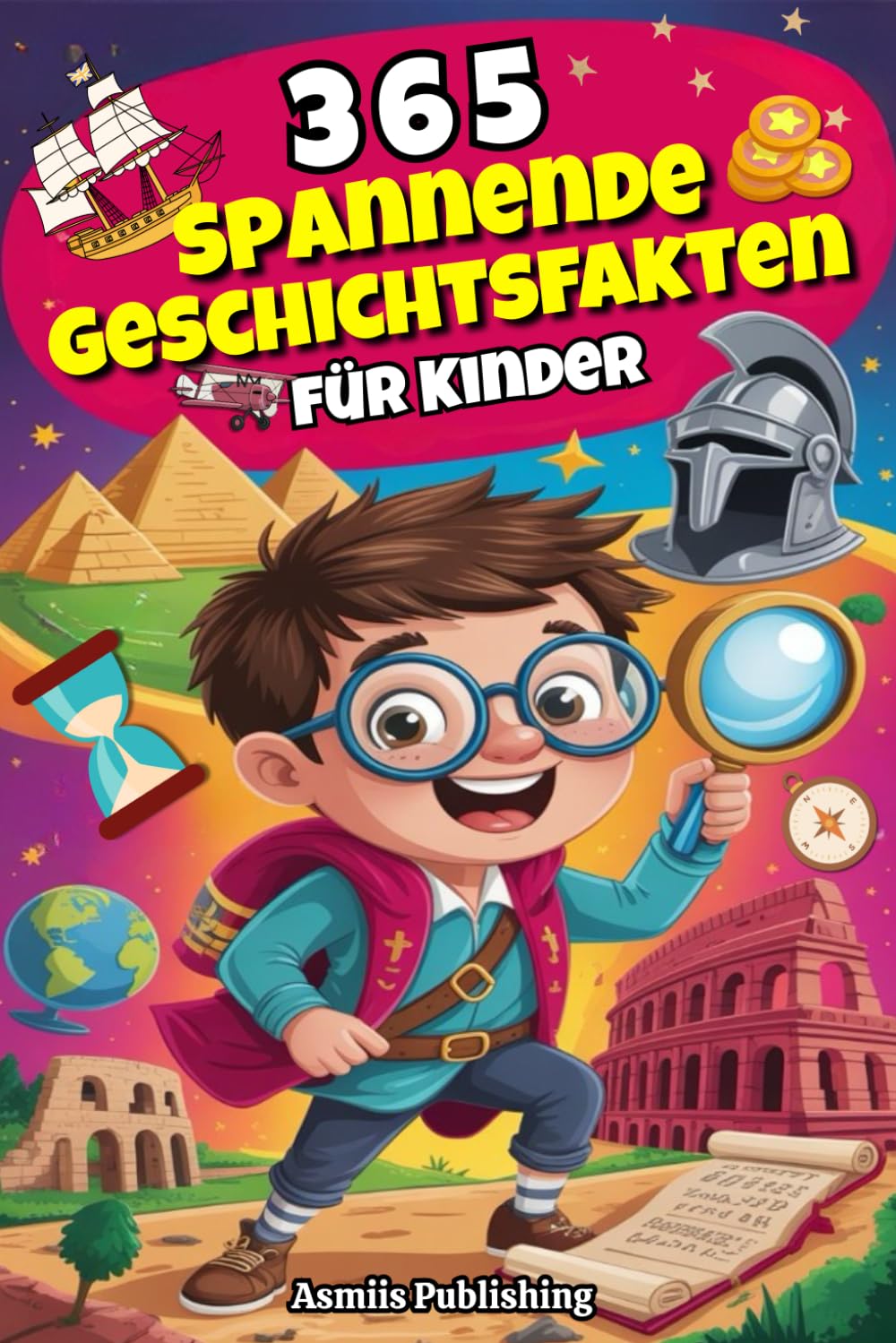 365 Spannende Geschichtsfakten für Kinder: Erstaunliche und Faszinierende Fakten über die Vergangenheit für Neugierige Köpfe – mit Unterhaltsamen Illustrationen