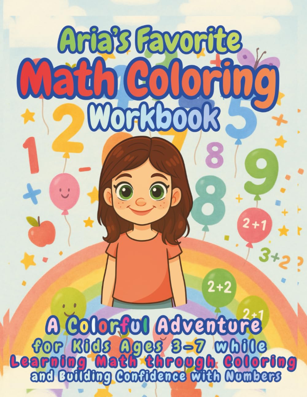 Aria’s Favorite Math Coloring Workbook: A Colorful Adventure for Kids Ages 3–7 while Learning Math through Coloring and Building Confidence with Numbers