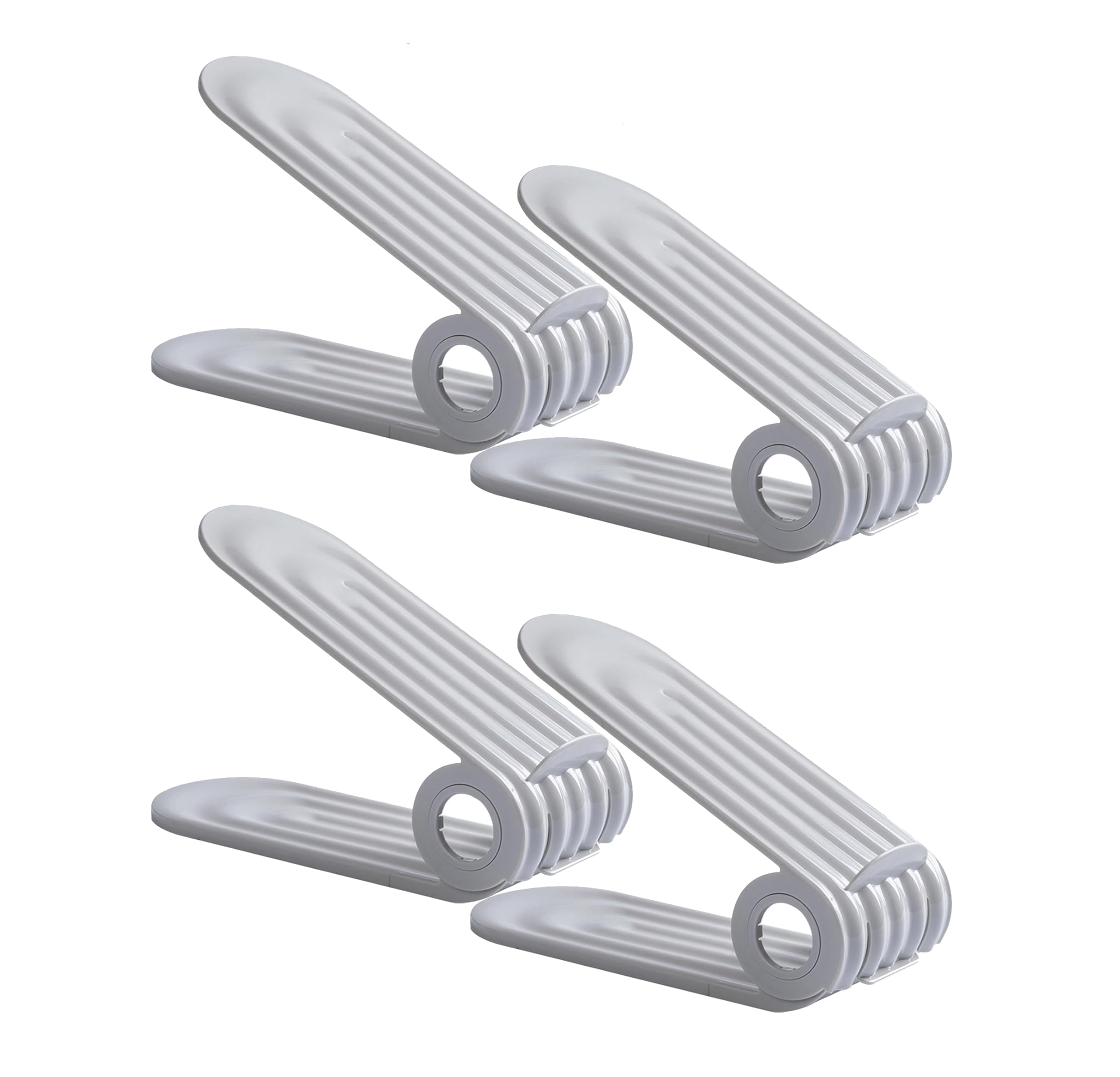 House of Quirk Plastic Shoe Slots Organizer, Adjustable Shoe Rack Stacker Storage Space Saver, Double Deck Shoe Rack Holder For Closet Organization (Grey, Pack Of 2) (B0CSFYRX8Z) Amazon Price History, Amazon Price Tracker