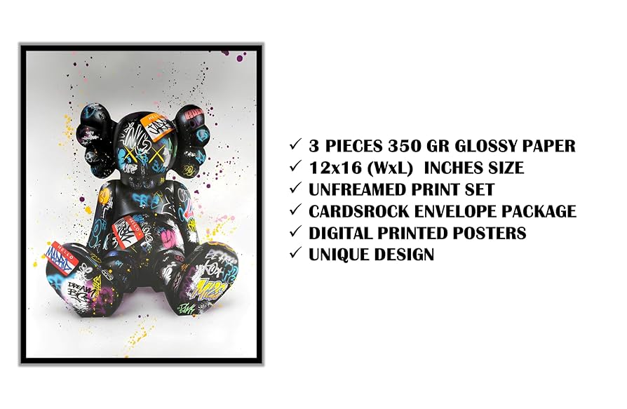 MEDICOM TOY - Kaws Tokyo First Poster ポスター 3点セット MEDICOM TOY - Kaws Tokyo First Poster ポスター 3点セット