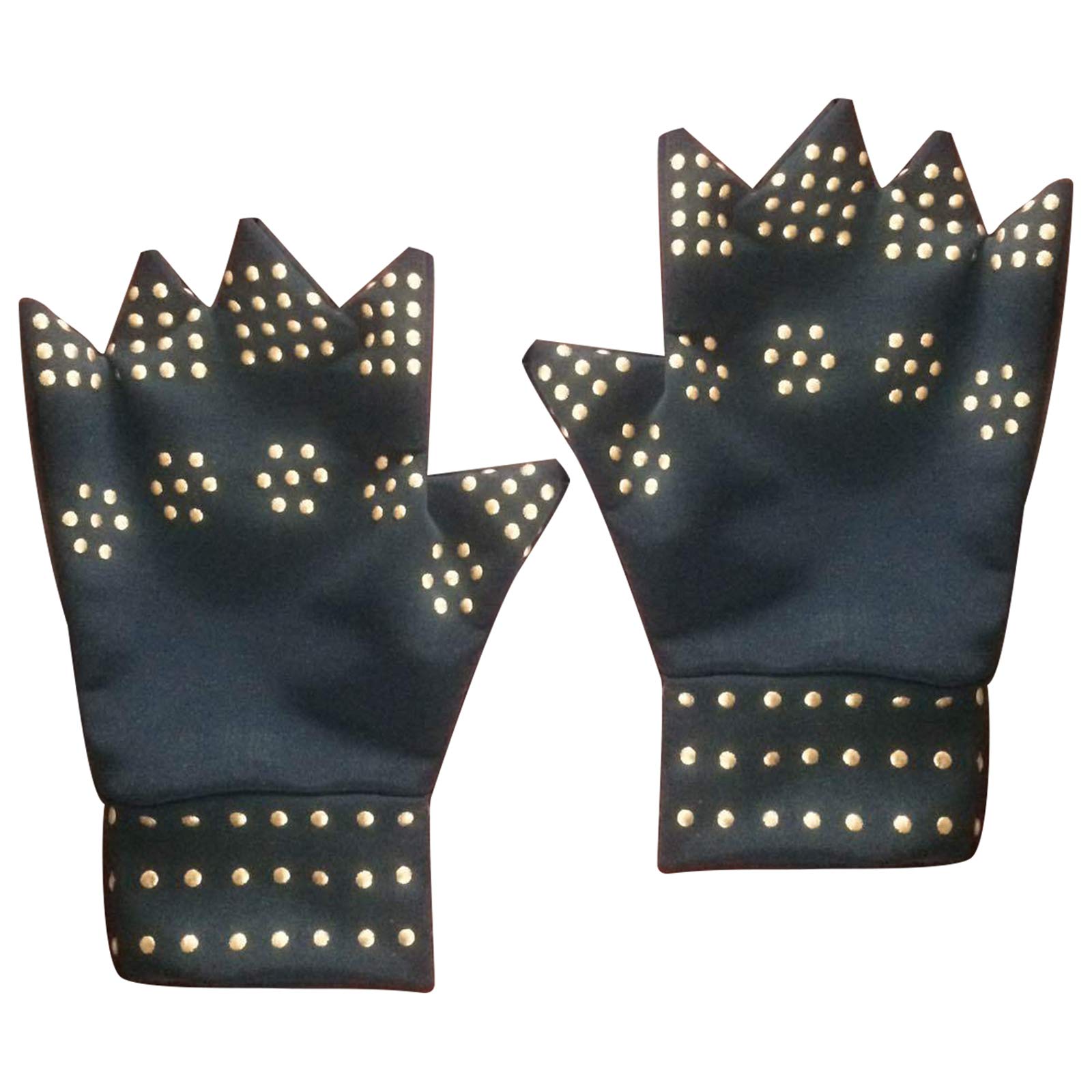 1 Pair Arthritis Magnetic Therapy Gloves Pain Relief Half Finger Compression Gloves
