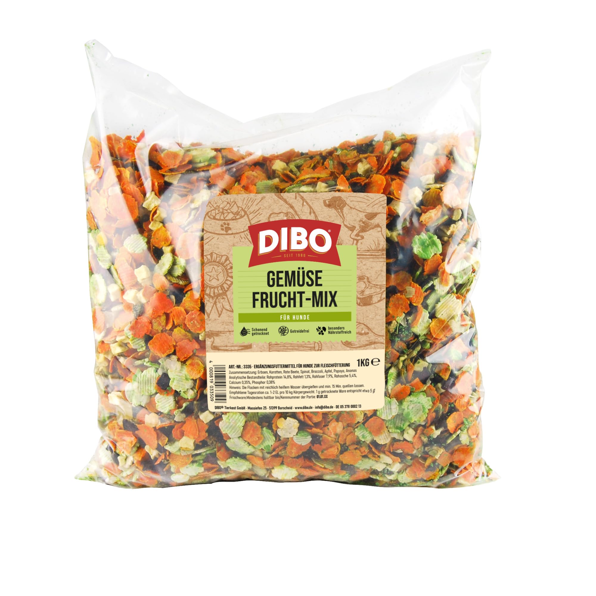 DIBO Gemse-Frucht-Mix Hundefutter