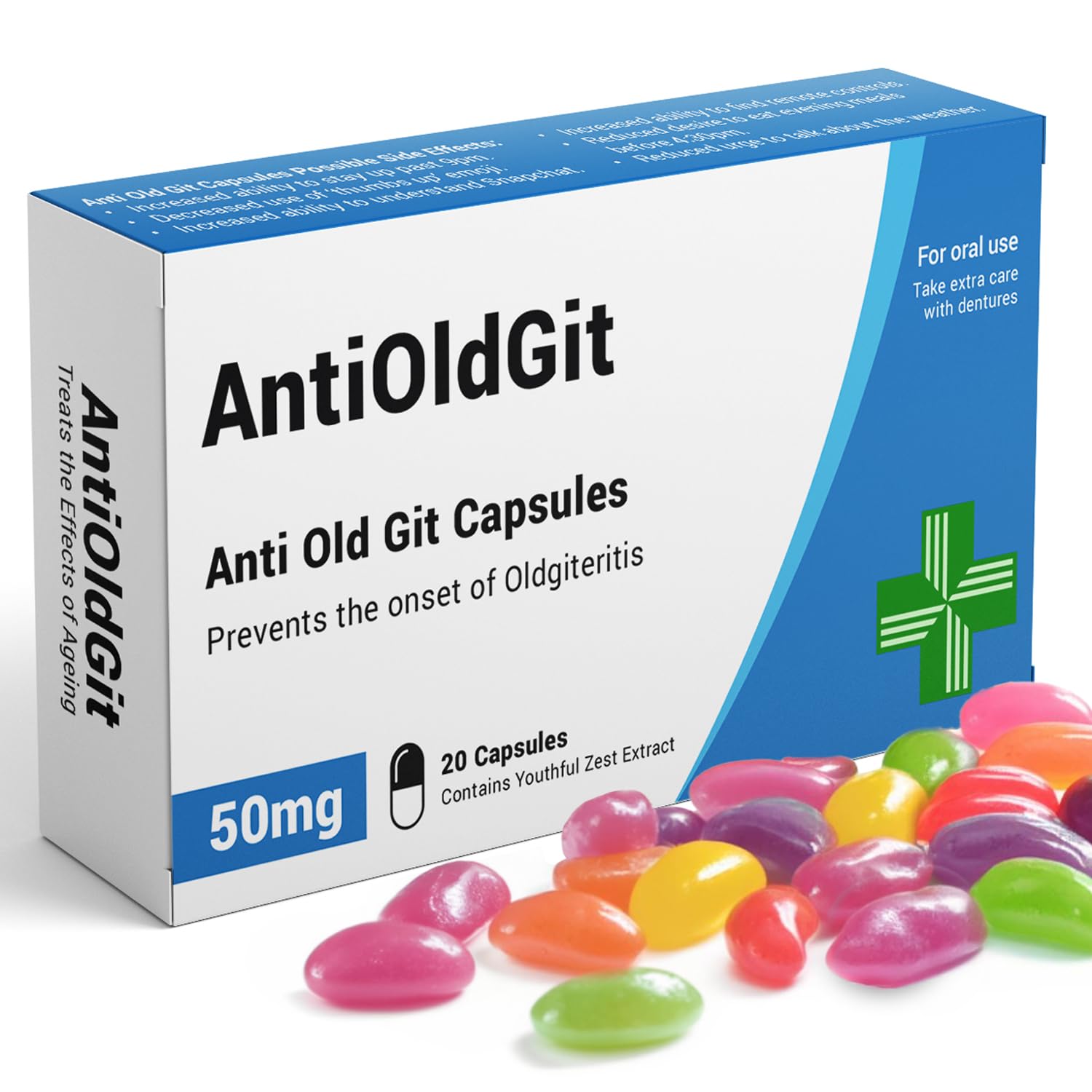 OldGitbiotics - Funny Rude Joke Pill Box, Gag Gift, Funny, Gifts for Men, Secret Santa Gifts for Men, Birthday Gifts for Men, Gifts for Grandad Dad Birthday, Father's Day Gifts, Gifts for Men