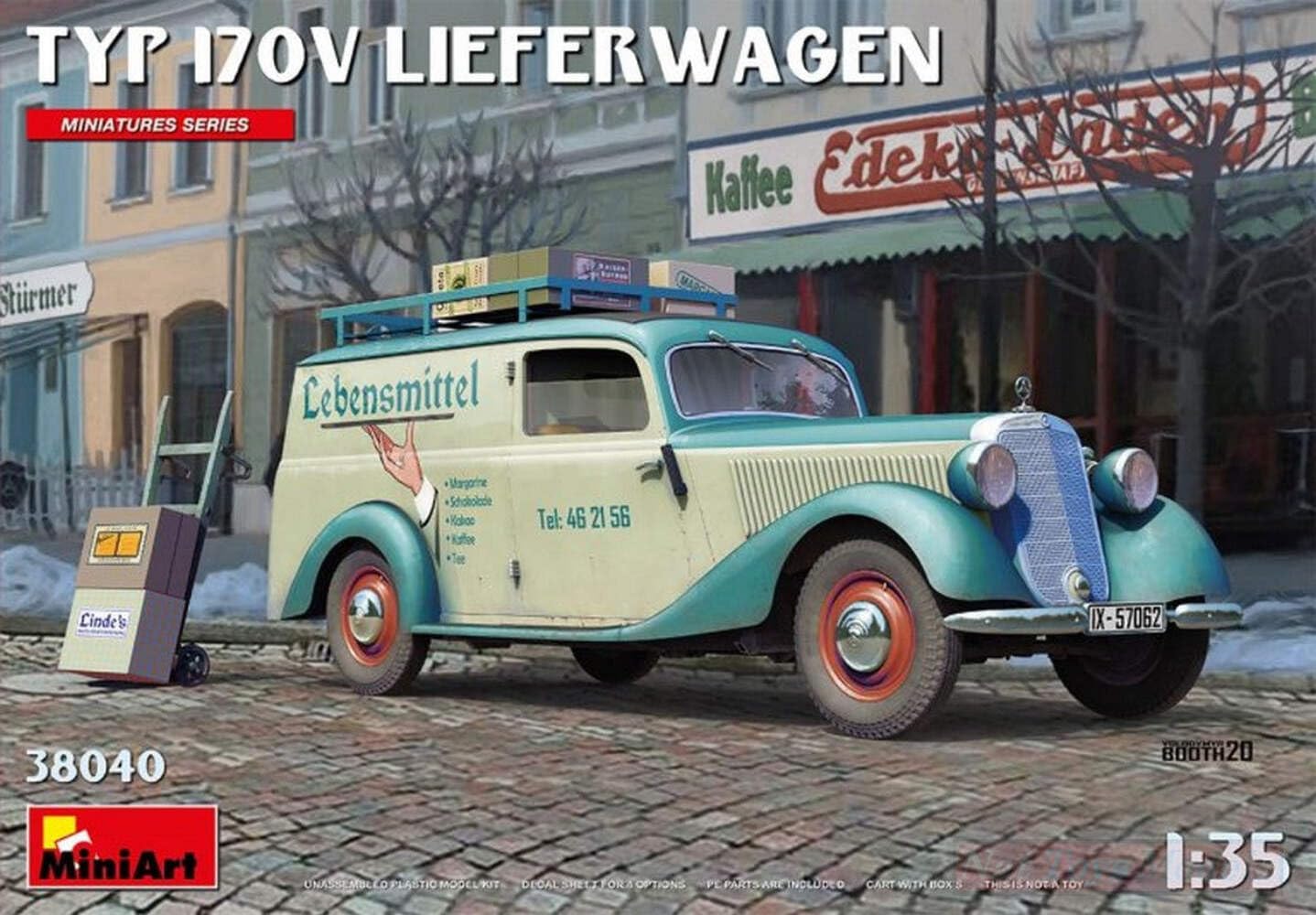MiniArt Kit da Montare in Scala Compatibile con Typ 170V LIEFENWAGEN Kit 1:35 MIN38040