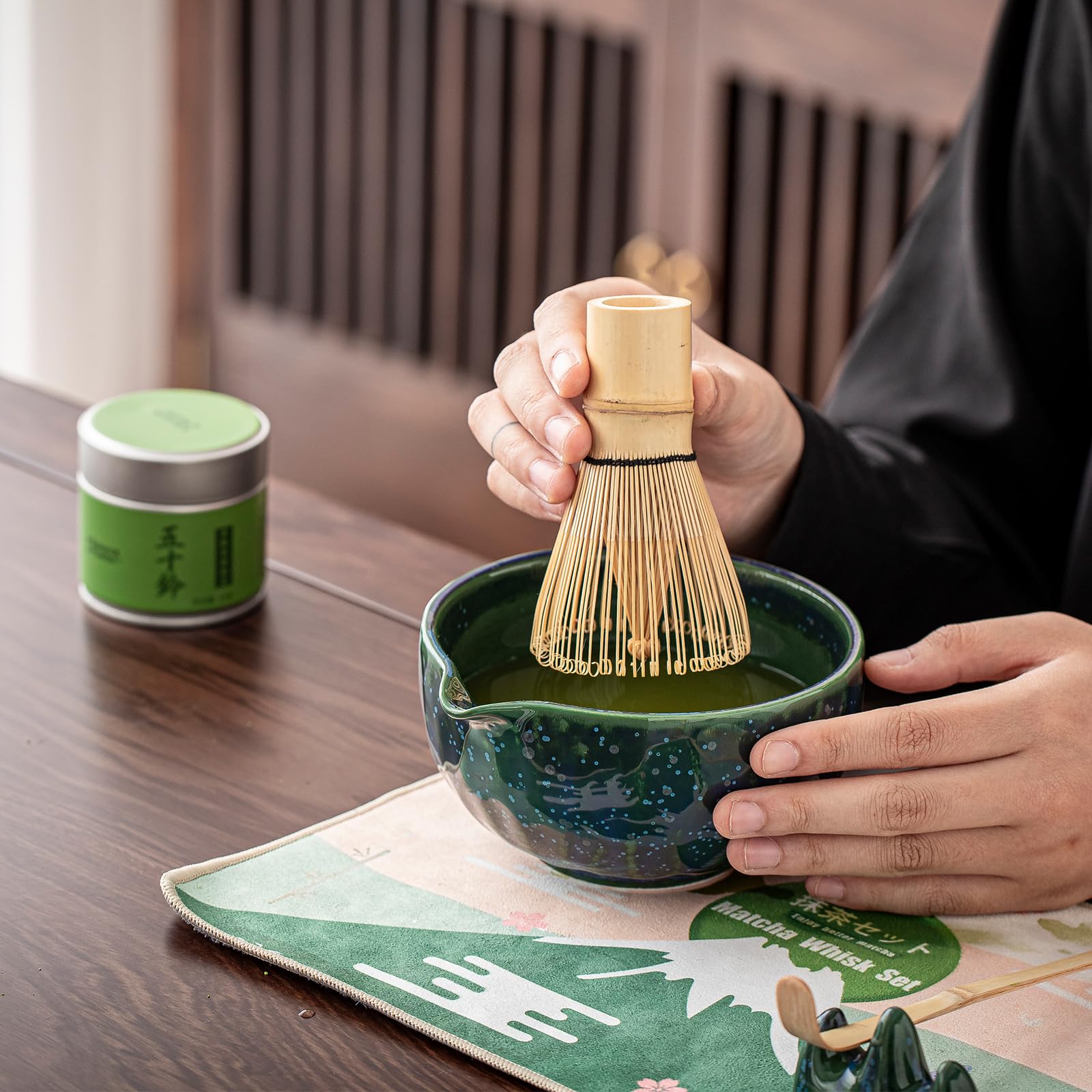 Matcha Whisk Set - Premium 9 Pcs Bamboo Whisk -6